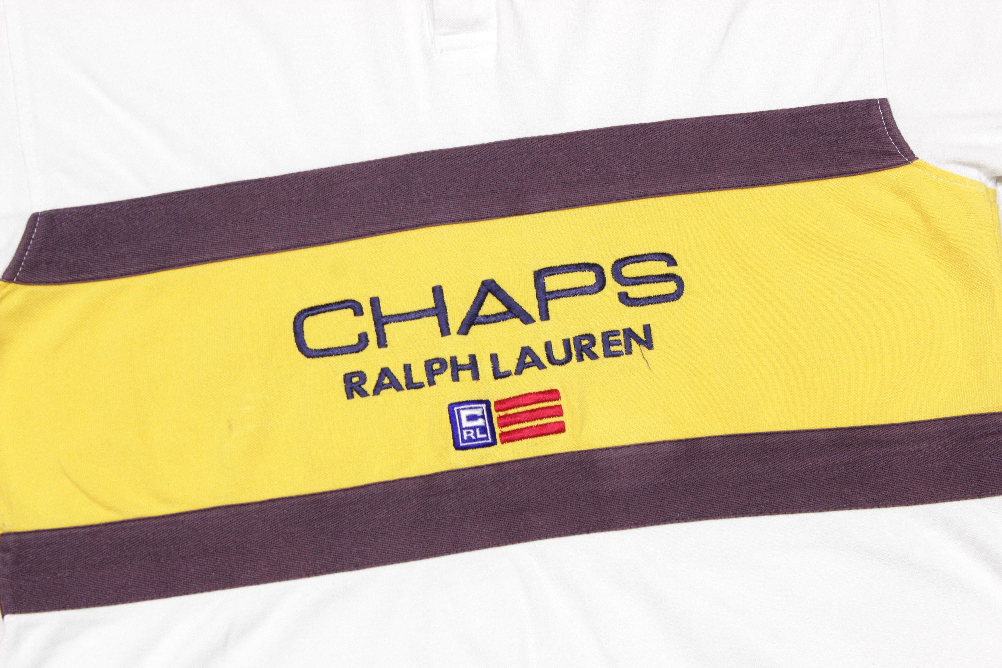 Chaps Ralph Lauren 90S Big Logo Polo Vintage Size US L / EU 52-54 / 3 - 3 Thumbnail