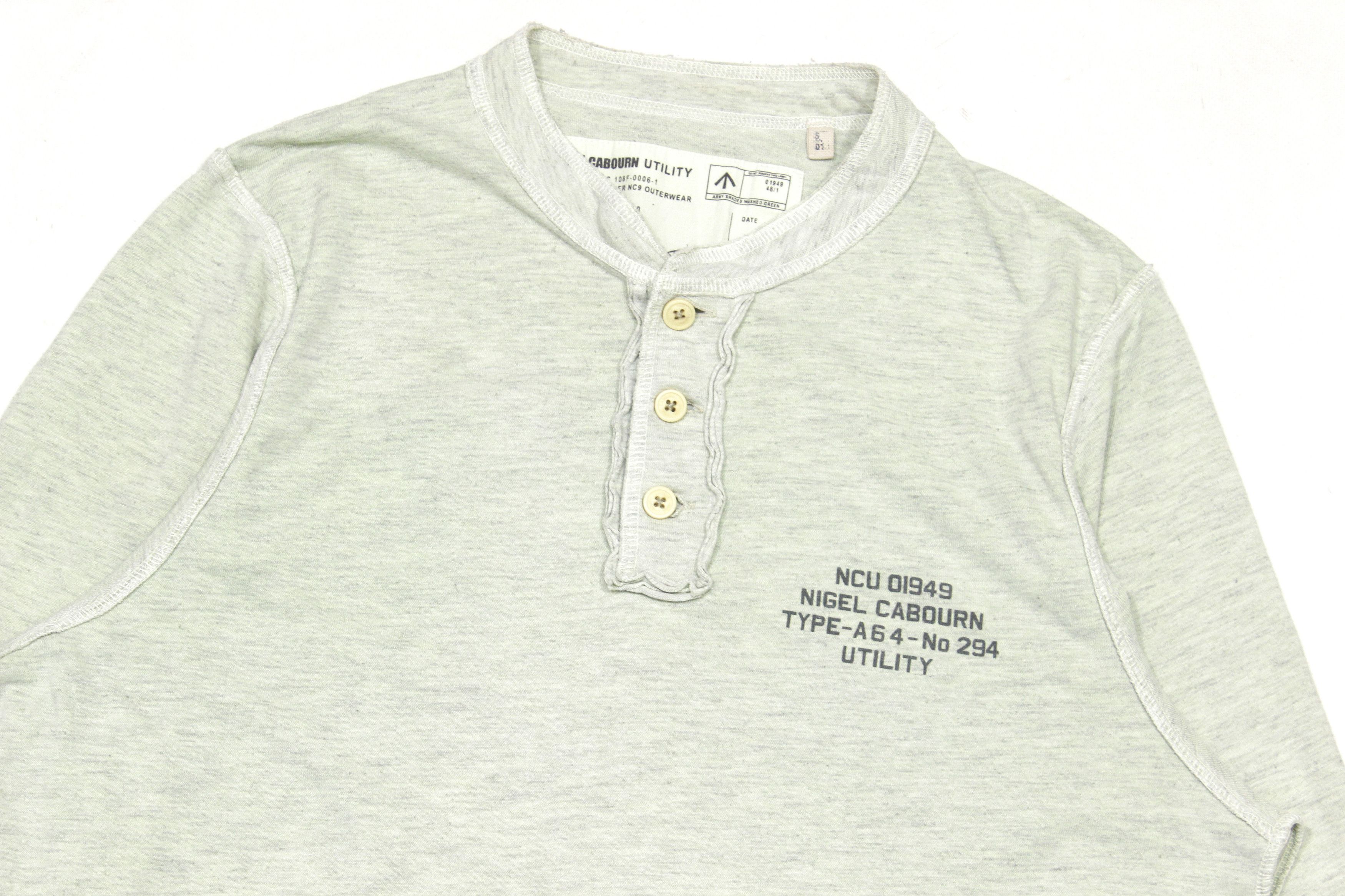 Nigel Cabourn Utility Army Shades Washed Longsleeve Size US S / EU 44-46 / 1 - 3 Thumbnail