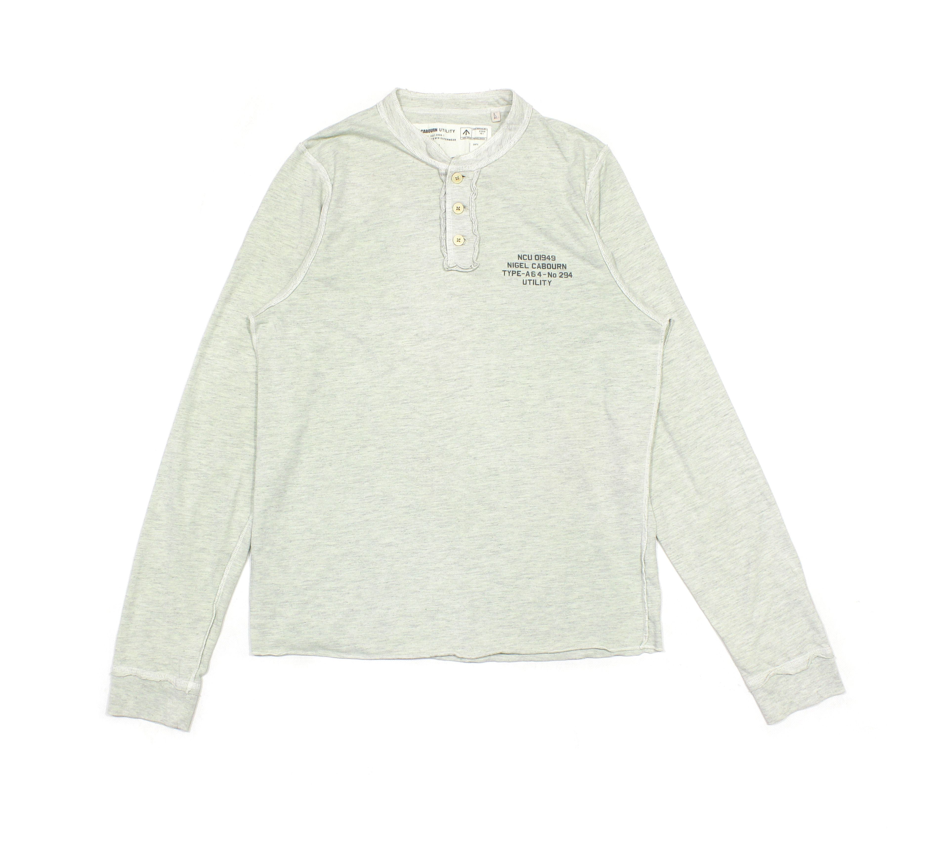 Nigel Cabourn Utility Army Shades Washed Longsleeve Size US S / EU 44-46 / 1 - 1 Thumbnail