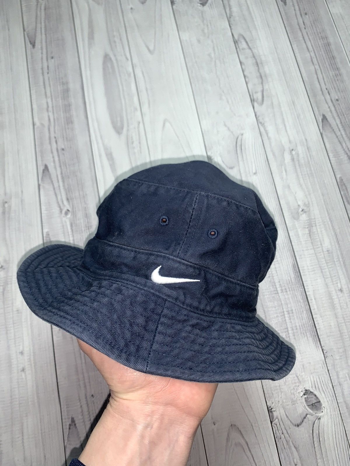 Nike × Vintage Panama Cap Nike vintage logo swoosh Bucket Hat Size ONE SIZE - 1 Thumbnail