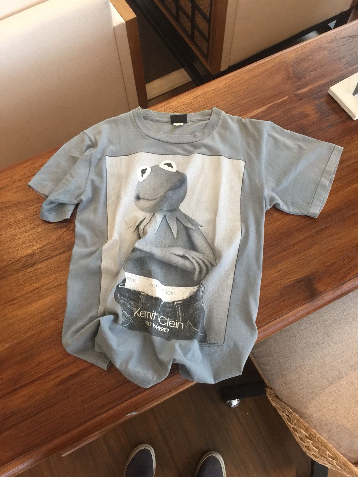 トップス VINTAGE 90s Kermit Clein tee VTG 90s Kermit the Frog Kermit Clein Calvin Klein Parody Single