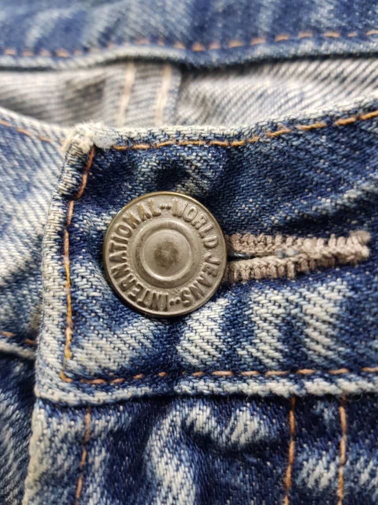 RARE 🔥 World Jeans International Distressed Pathces