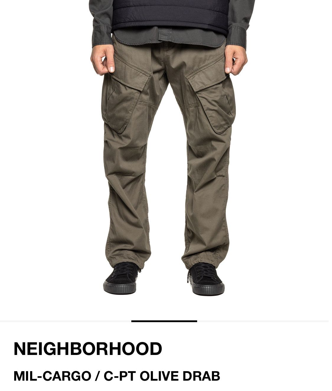 Neighborhood NEIGHBORHOOD MIL CARGO PANTS / C-PT OLIVE DRAB - L | Grailed