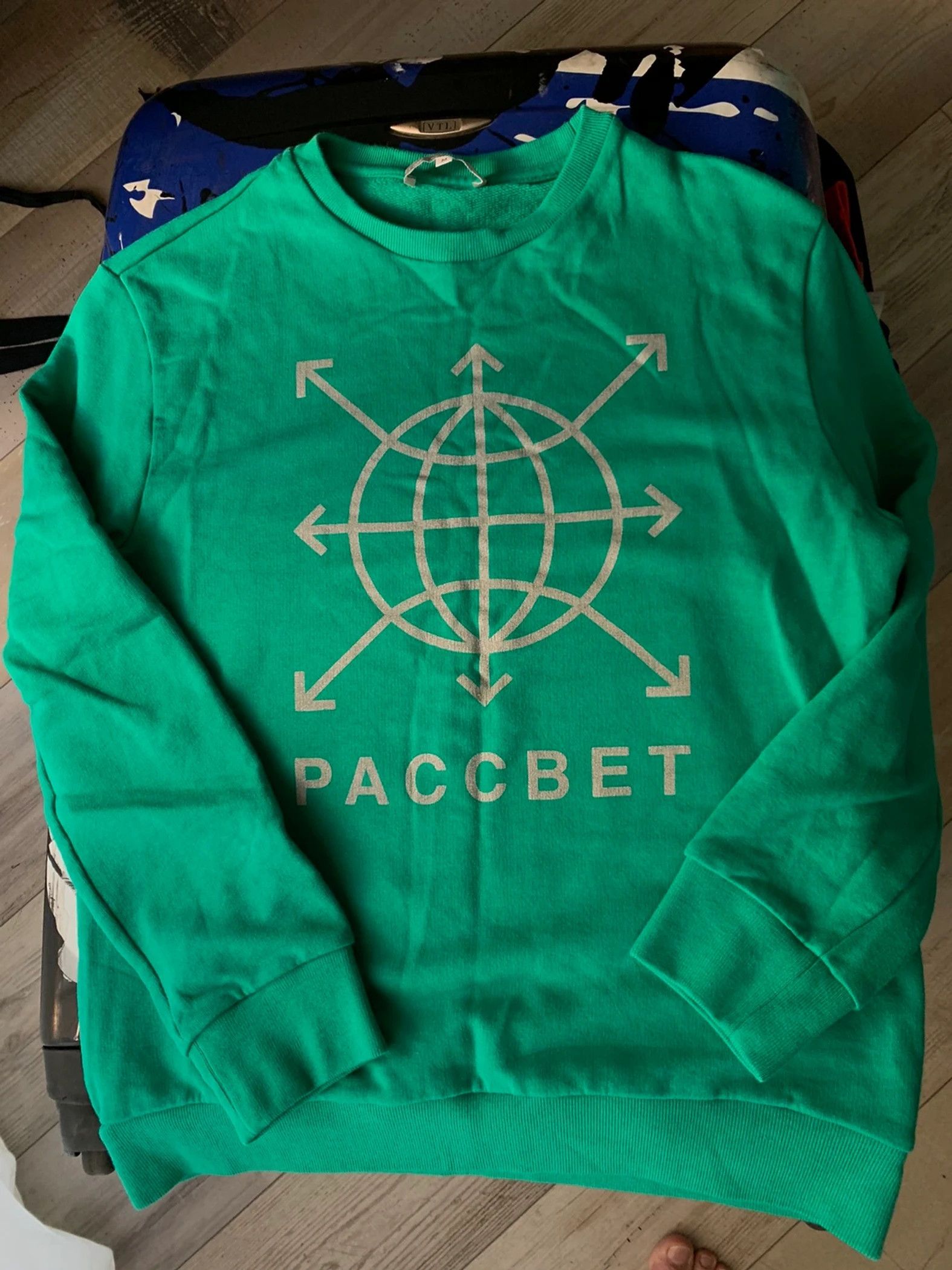 Gosha Rubchinskiy Paccbet Sweatshirt Green Size US M / EU 48-50 / 2 - 5 Thumbnail