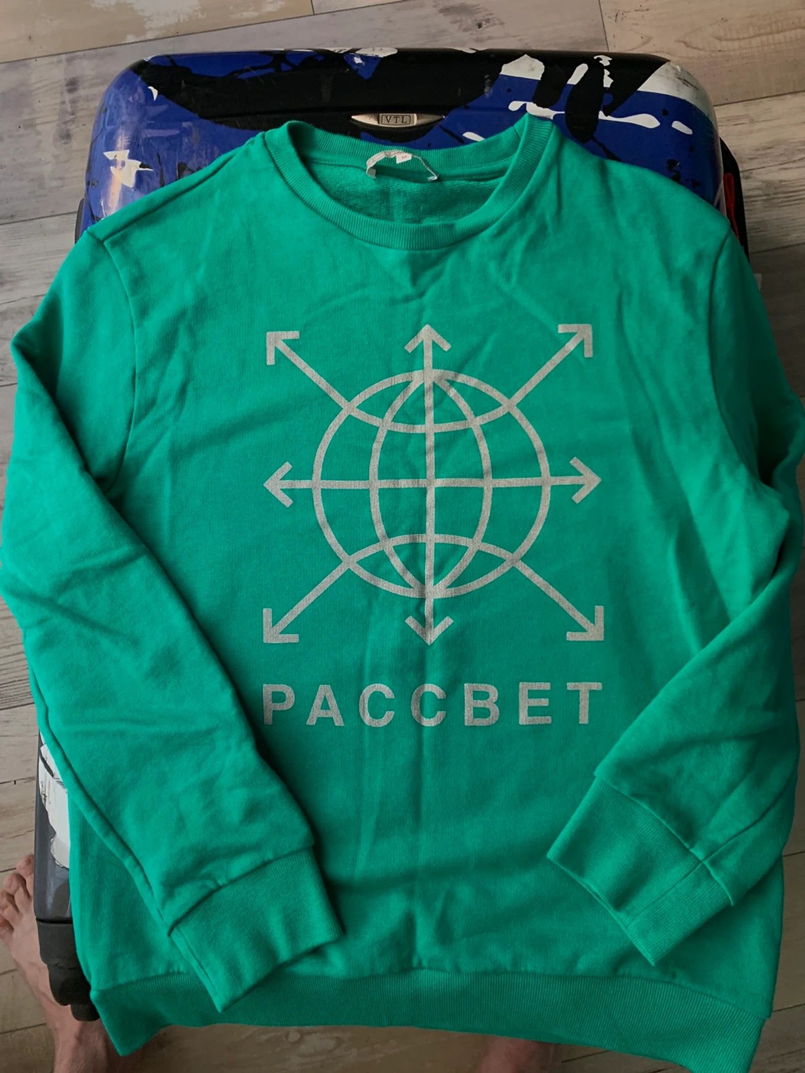 Gosha Rubchinskiy Paccbet Sweatshirt Green Size US M / EU 48-50 / 2 - 4 Thumbnail
