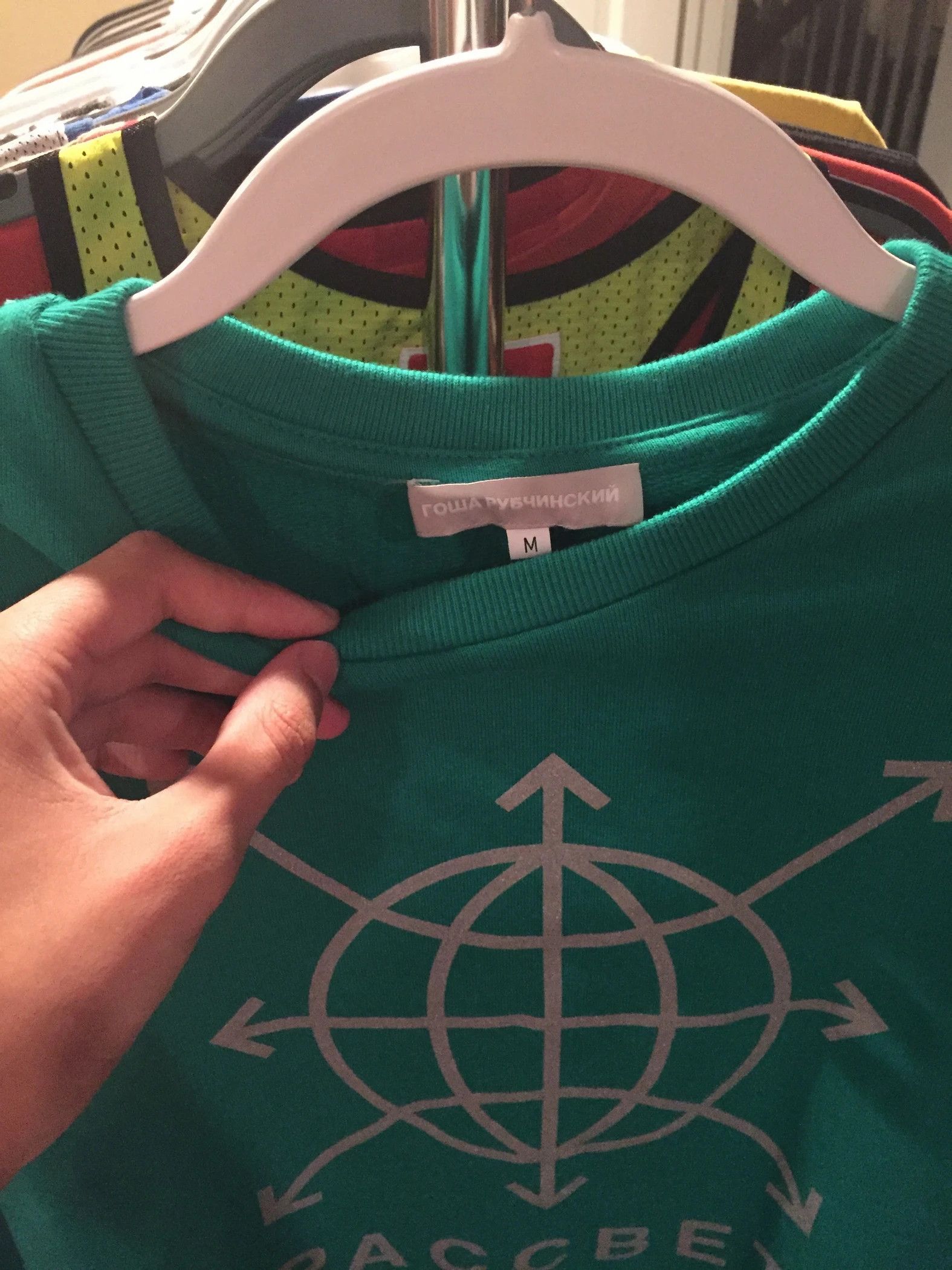 Gosha Rubchinskiy Paccbet Sweatshirt Green Size US M / EU 48-50 / 2 - 3 Thumbnail