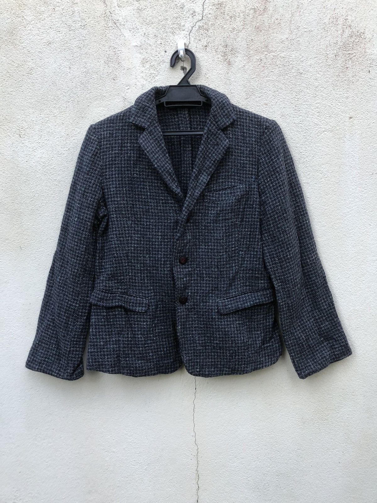 45rpm × Indigo R By KIRO HIRATA DESIGNED INDIGO DYED HOUNDSTOOTH JACKET Size US S / EU 44-46 / 1 - 9 Thumbnail