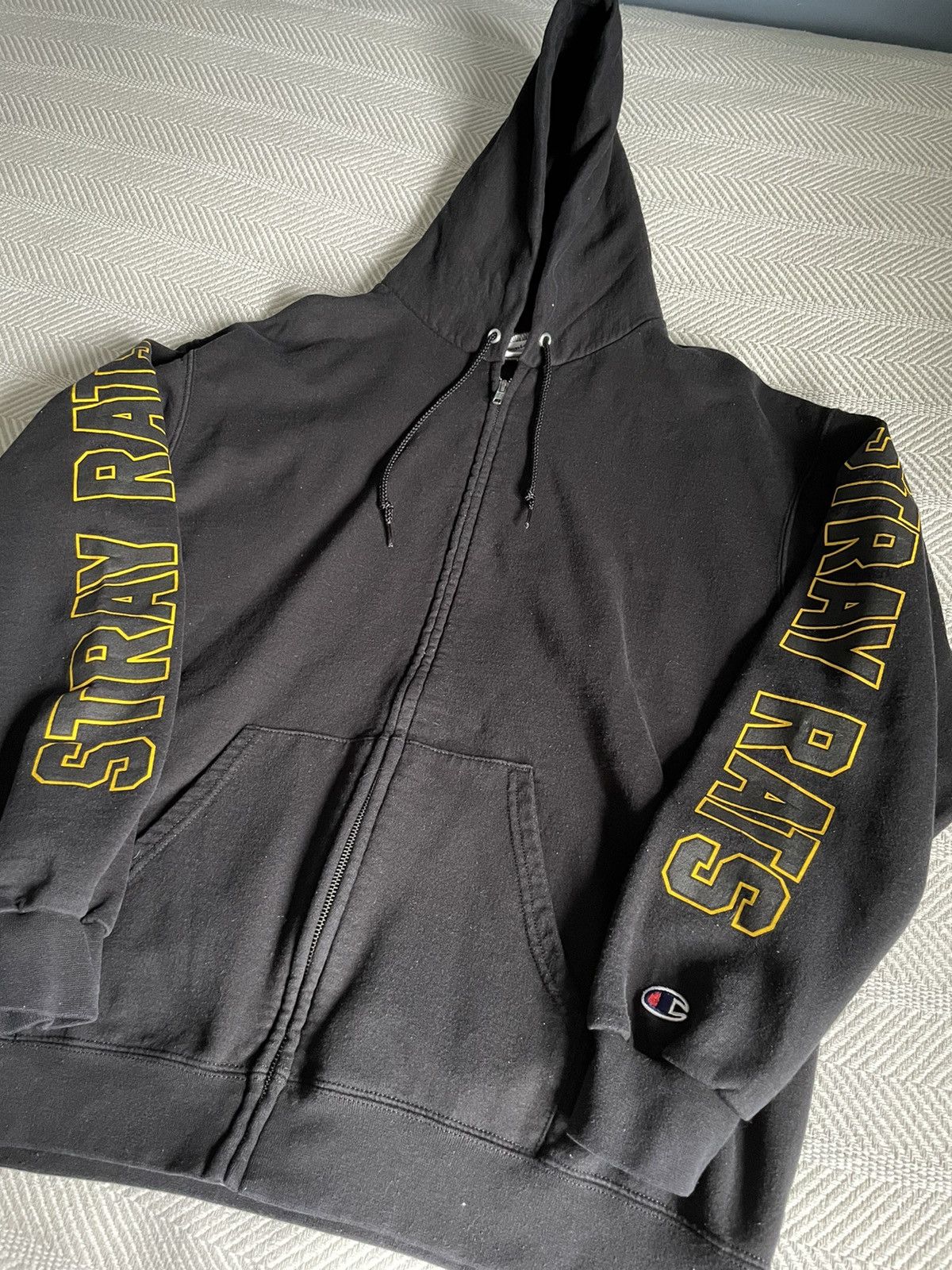 Stray Rats Stray Rats Collegiate Zip Up Hoodie Virgil Abloh | Grailed