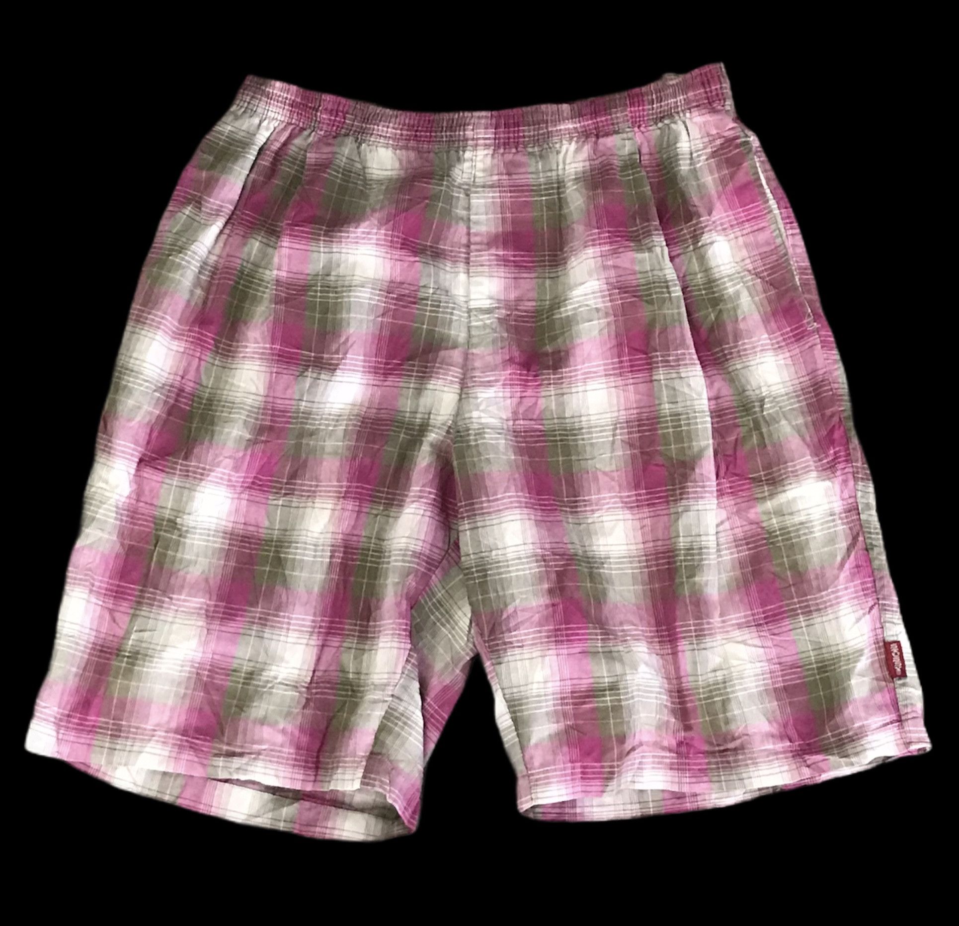 パンツ old stussy elastic stuff check shorts Stussy × Vintage Vintage Stussy Elastic Stuff Shorts Pants