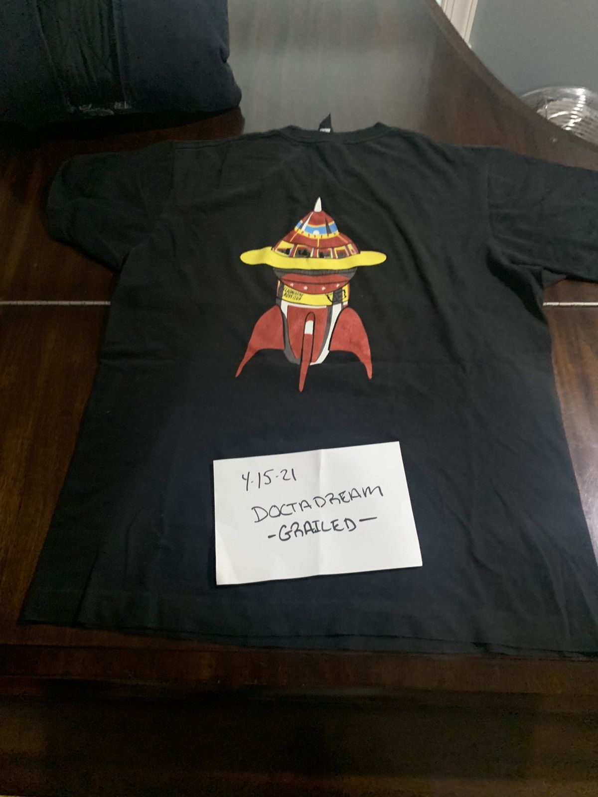 Billionaire Boys Club BBC Space Ship Tee L Rare Sale !! Short Sleeve T  Shirts, image size:1200x1600