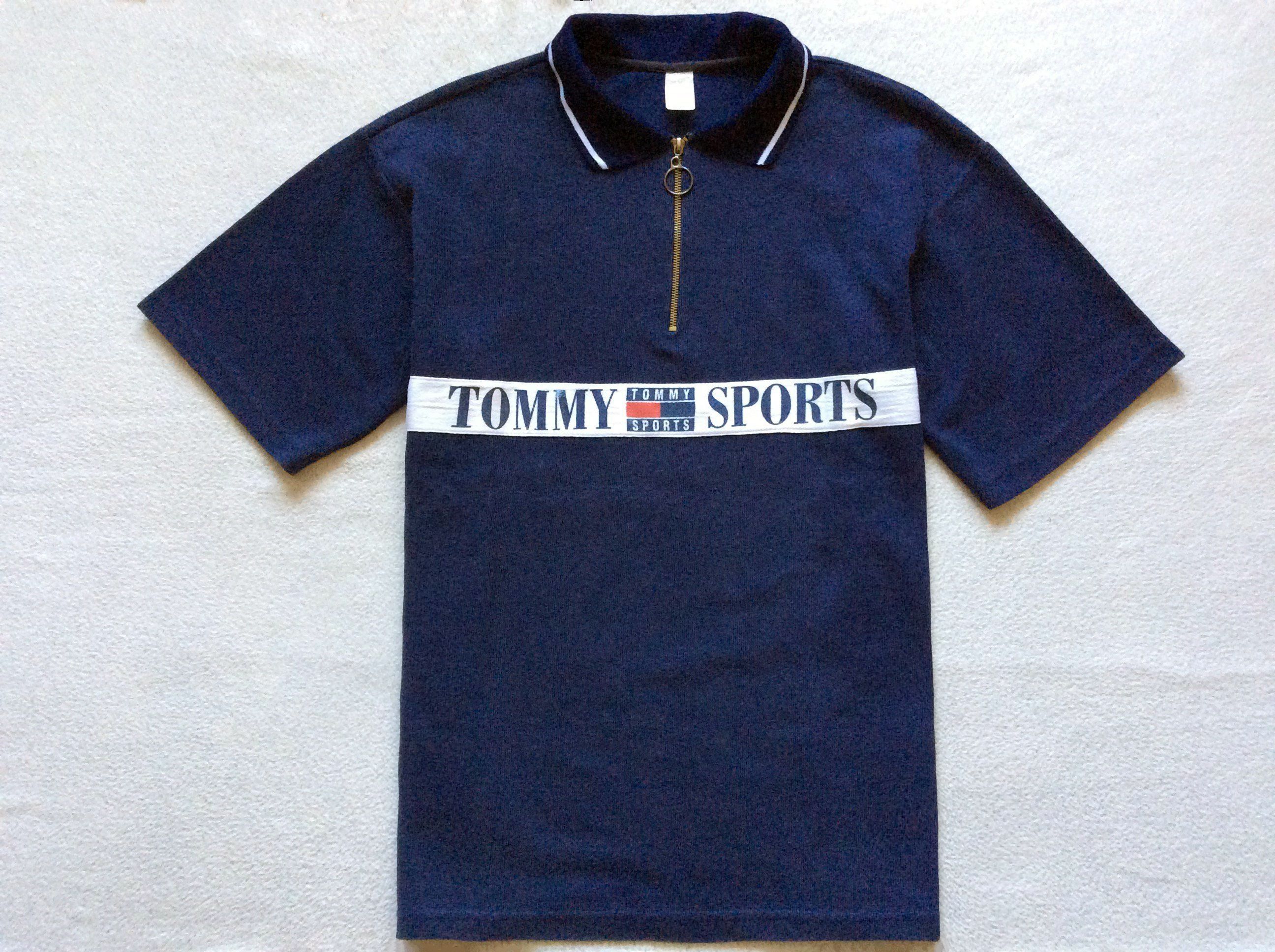 Tommy Hilfiger Tommy Sport vintage rare zip polo shirt Size US L / EU 52-54 / 3 - 2 Thumbnail