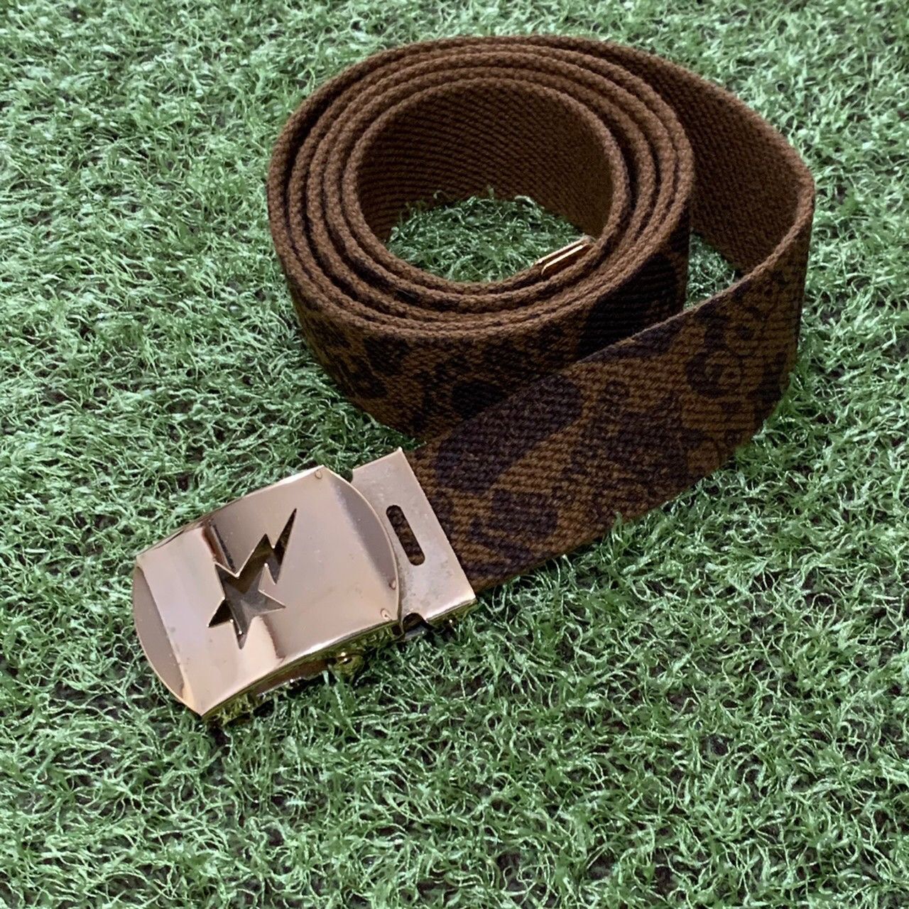 Bape BAPE Sta logo's belt brown | Grailed