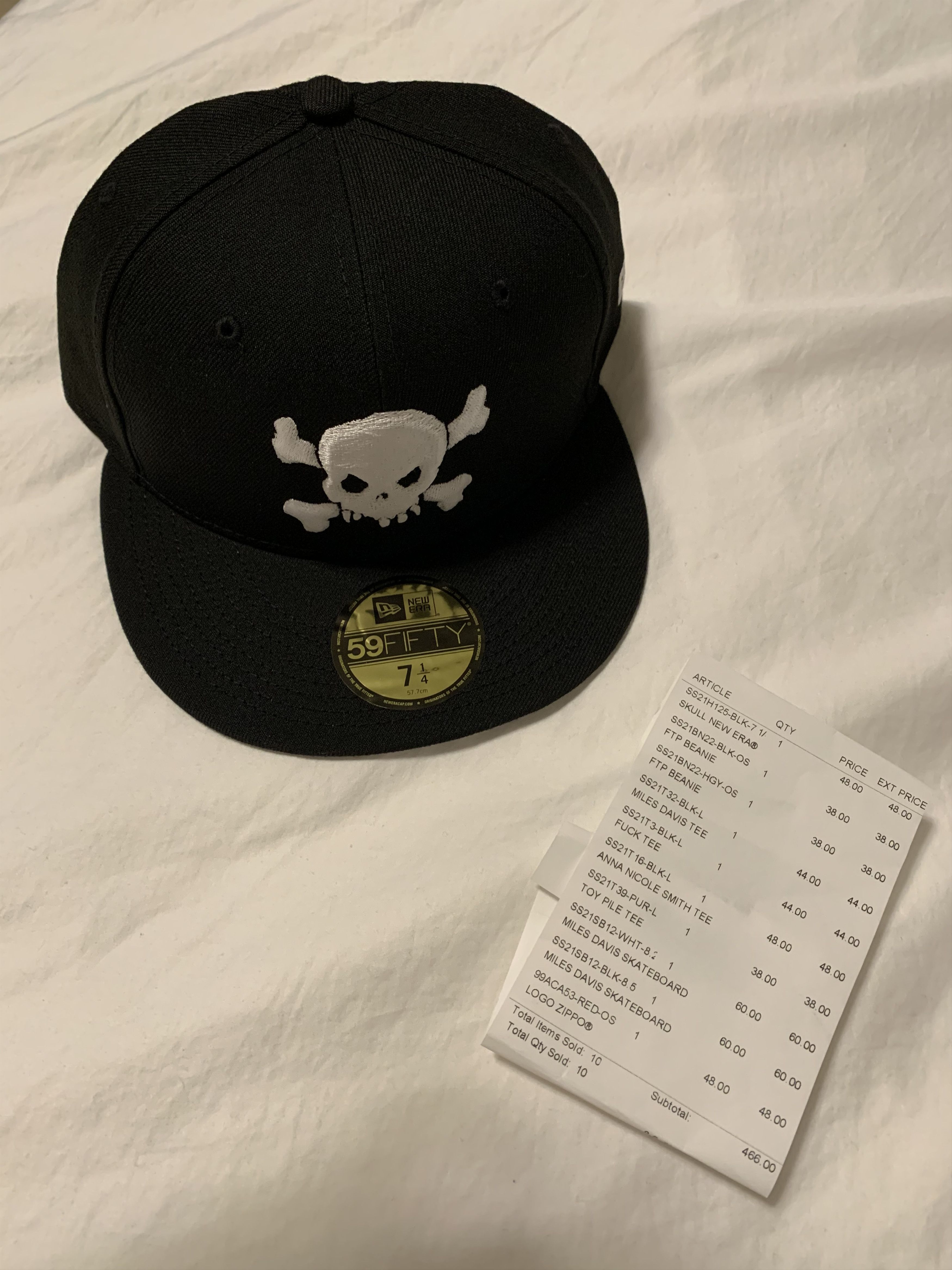 Supreme Supreme Skull New Era Black Hat SS21 - Size 7 1/4 | Grailed