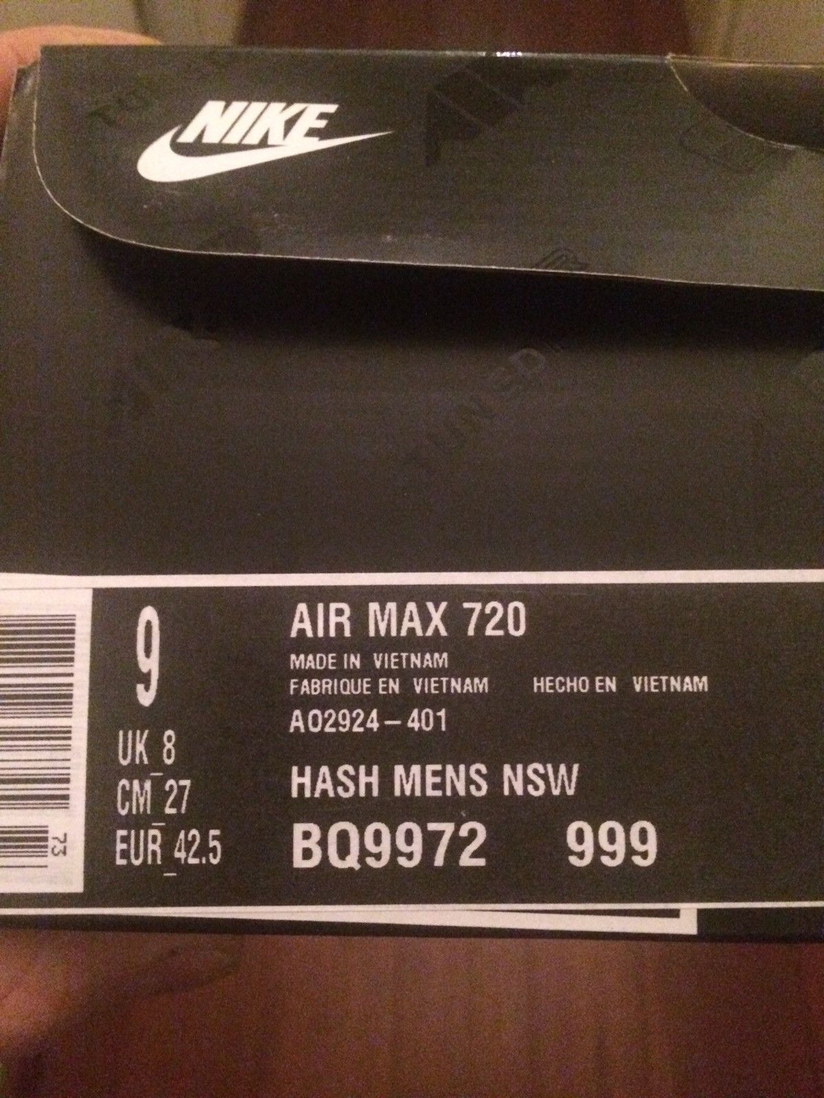Nike Nike Air Max 720 MIDNIGHT NAVY/LASER ORANGE AO2924-401 Size US 9 / EU 42 - 8 Thumbnail