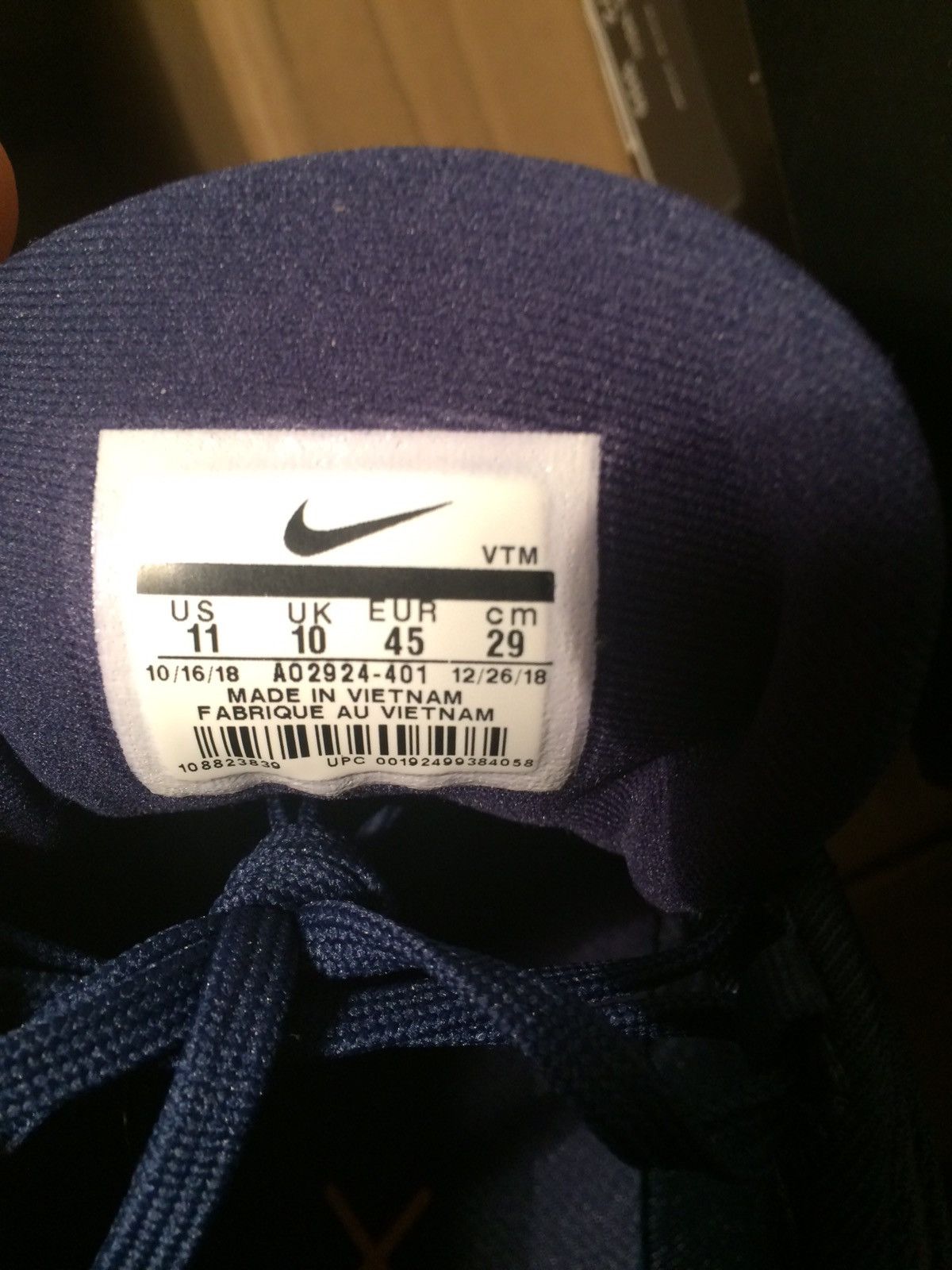 Nike Nike Air Max 720 MIDNIGHT NAVY/LASER ORANGE AO2924-401 US11 Size US 11 / EU 44 - 7 Thumbnail