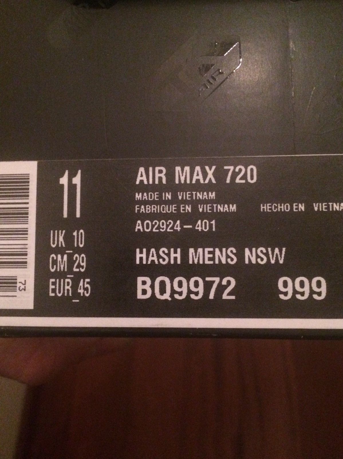 Nike Nike Air Max 720 MIDNIGHT NAVY/LASER ORANGE AO2924-401 US11 Size US 11 / EU 44 - 8 Thumbnail