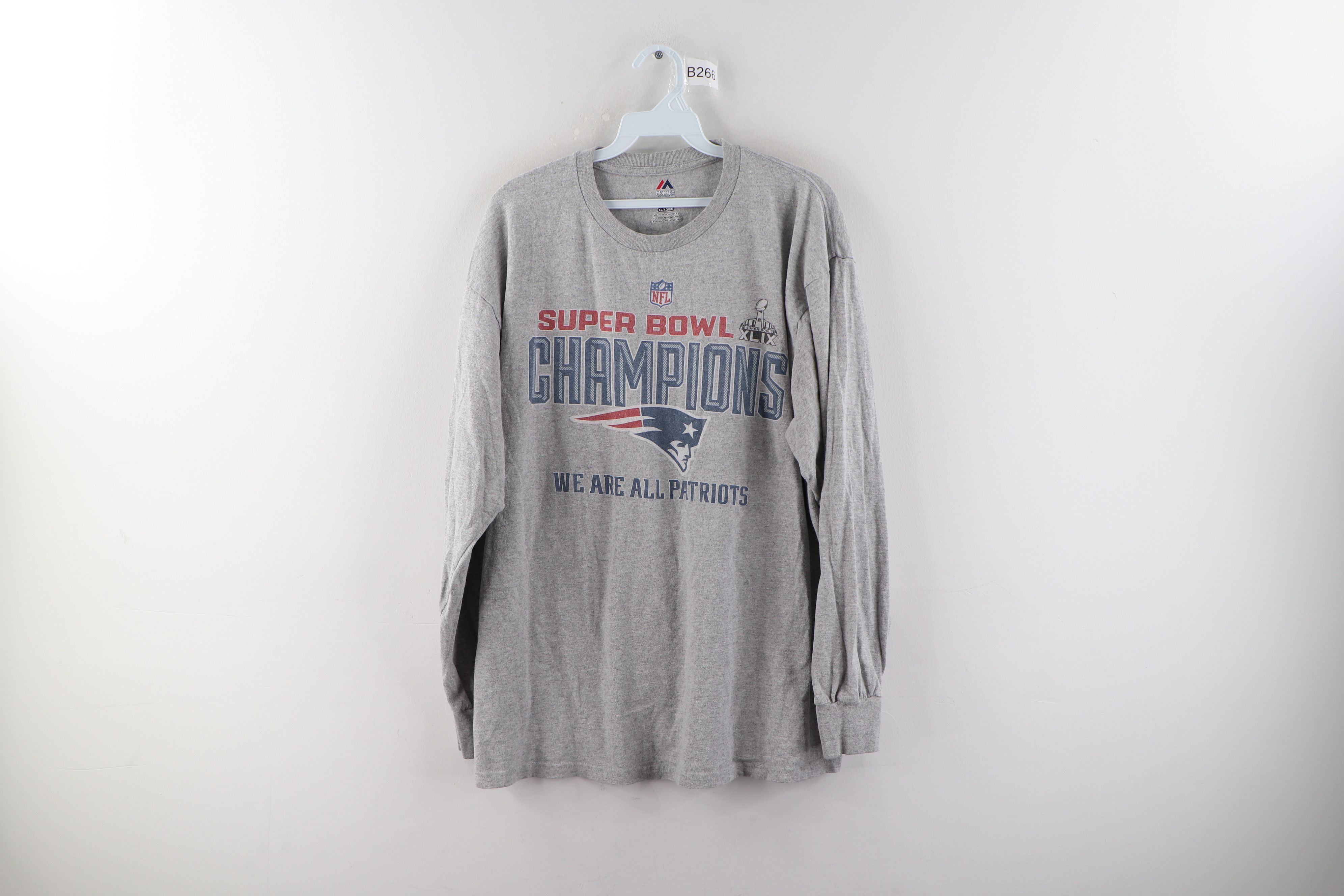 New England Patriots NFL Majestic Men's Big & Tall 6X Super Bowl  Champs T-Shirt