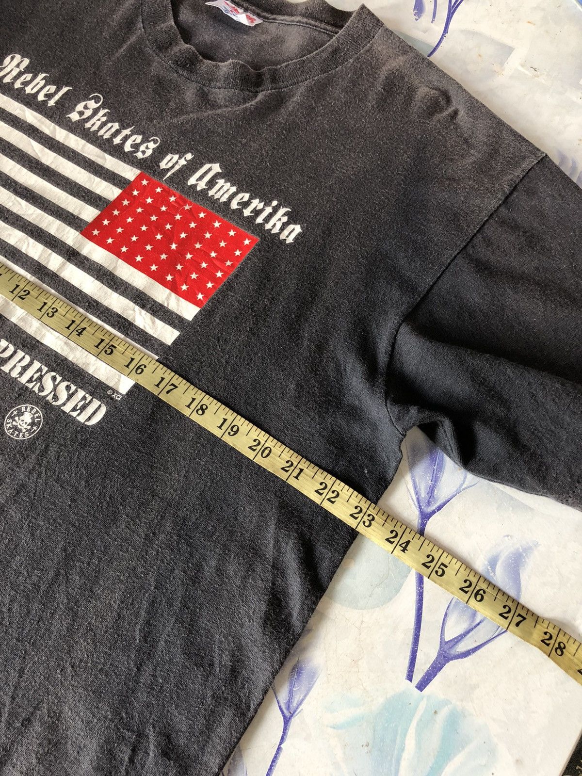 Vintage Vintage 90s Rebel Skates of America TShirt Size US XL / EU 56 / 4 - 5 Thumbnail