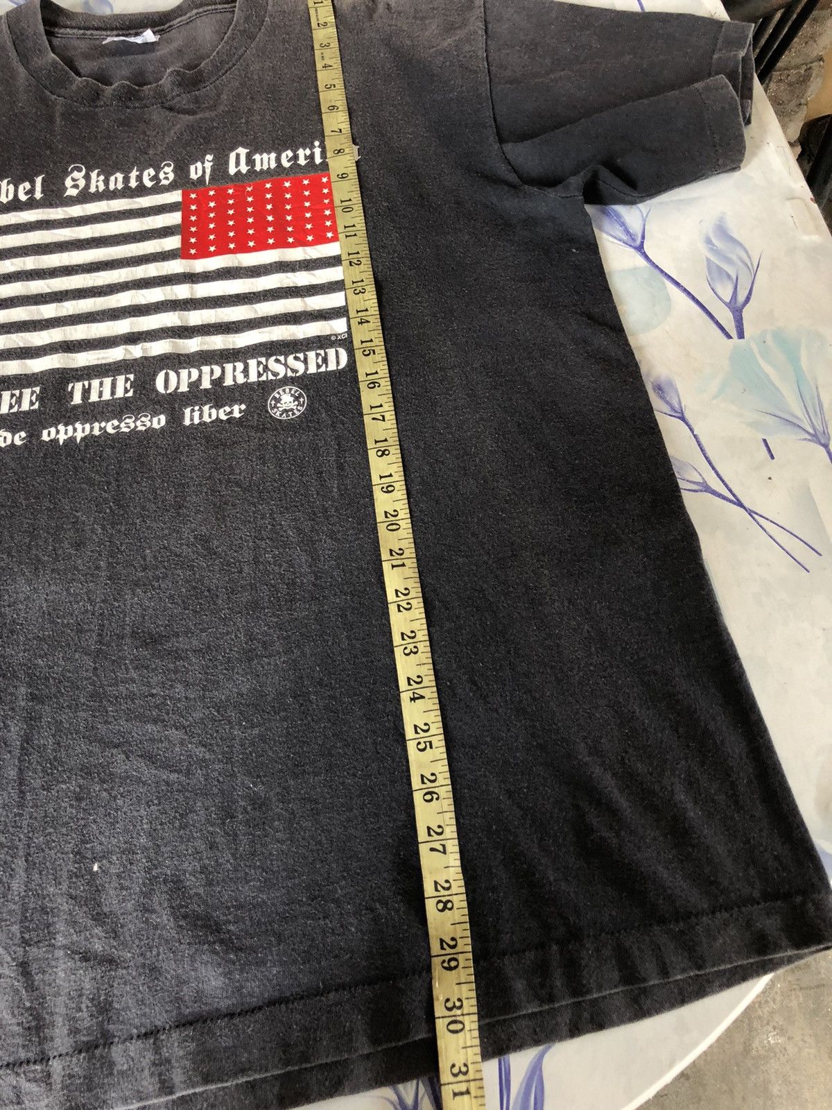 Vintage Vintage 90s Rebel Skates of America TShirt Size US XL / EU 56 / 4 - 6 Thumbnail