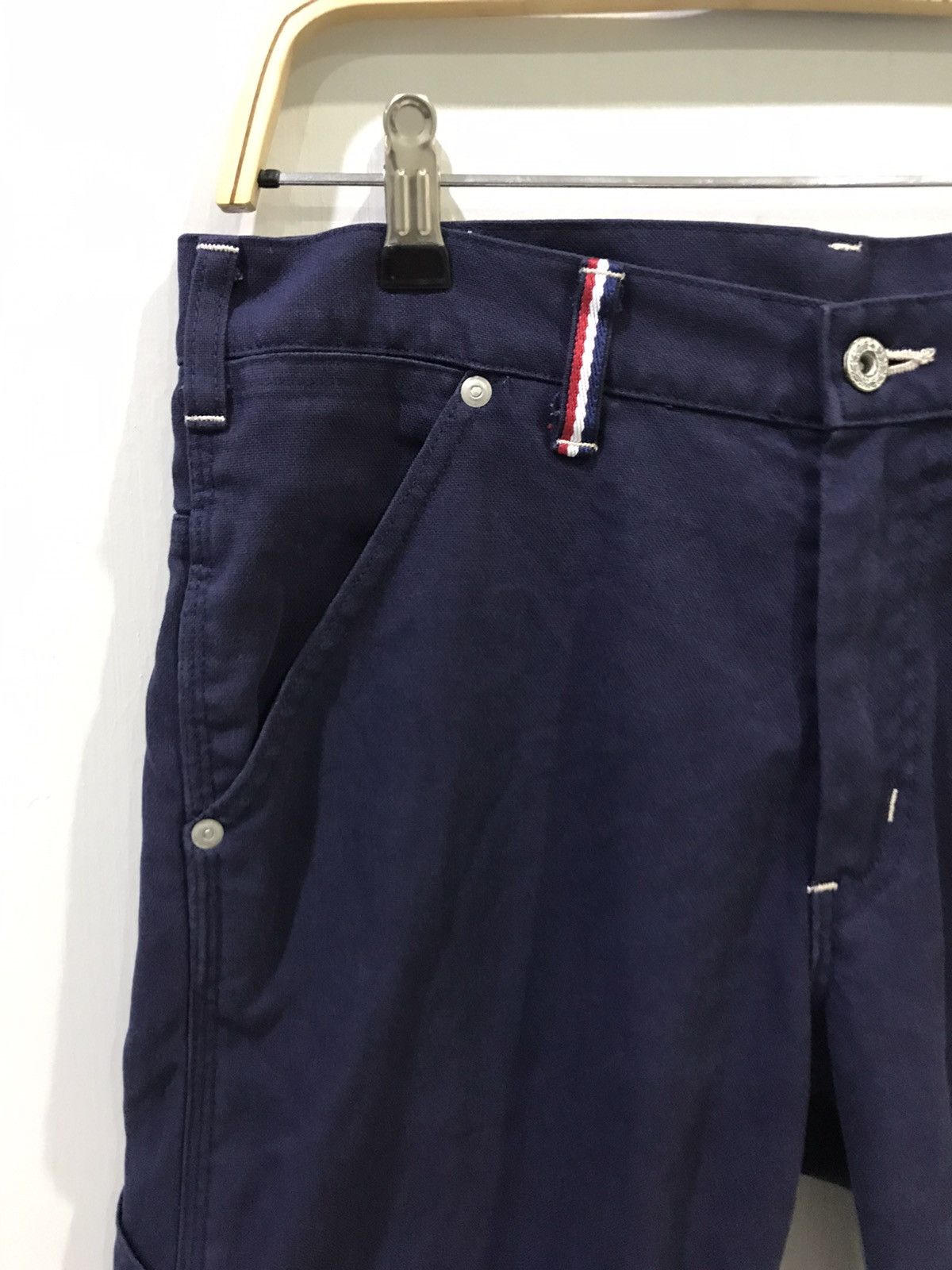 Indigo × Other Unbranded Japan Made USN Cropped Carpenter Duck Canvas Pant Size US 32 / EU 48 - 3 Thumbnail