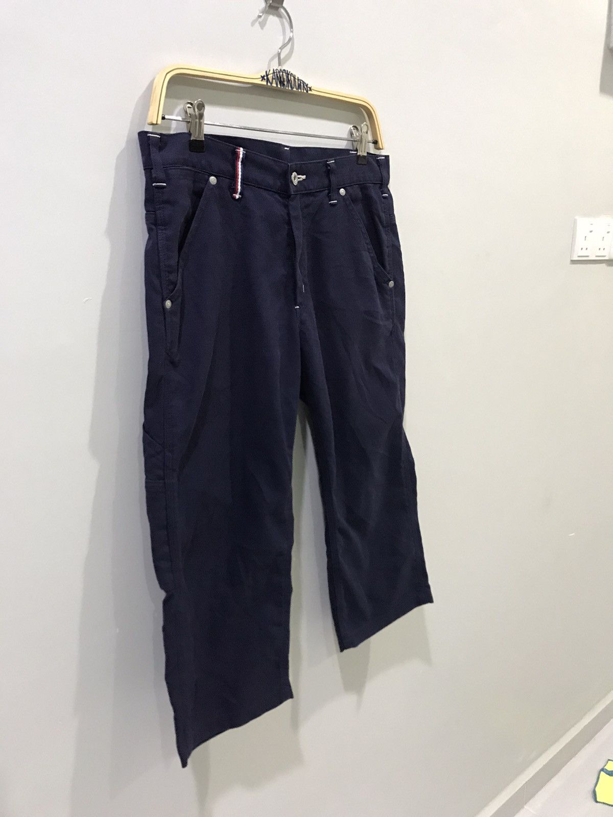 Indigo × Other Unbranded Japan Made USN Cropped Carpenter Duck Canvas Pant Size US 32 / EU 48 - 6 Thumbnail