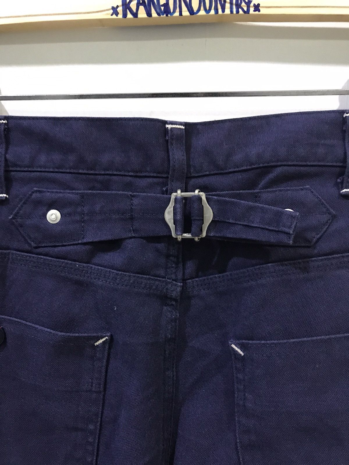 Indigo × Other Unbranded Japan Made USN Cropped Carpenter Duck Canvas Pant Size US 32 / EU 48 - 11 Thumbnail
