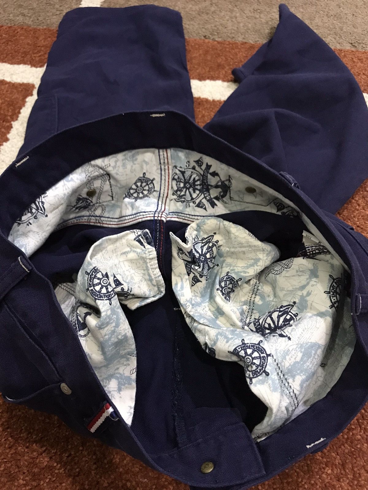 Indigo × Other Unbranded Japan Made USN Cropped Carpenter Duck Canvas Pant Size US 32 / EU 48 - 15 Thumbnail
