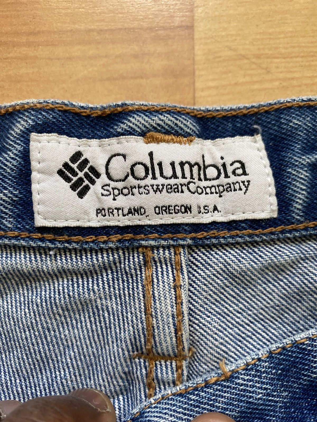 Columbia Double Knee x denim pants x Vintage Pants sample x Unique Size US 34 / EU 50 - 2 Thumbnail