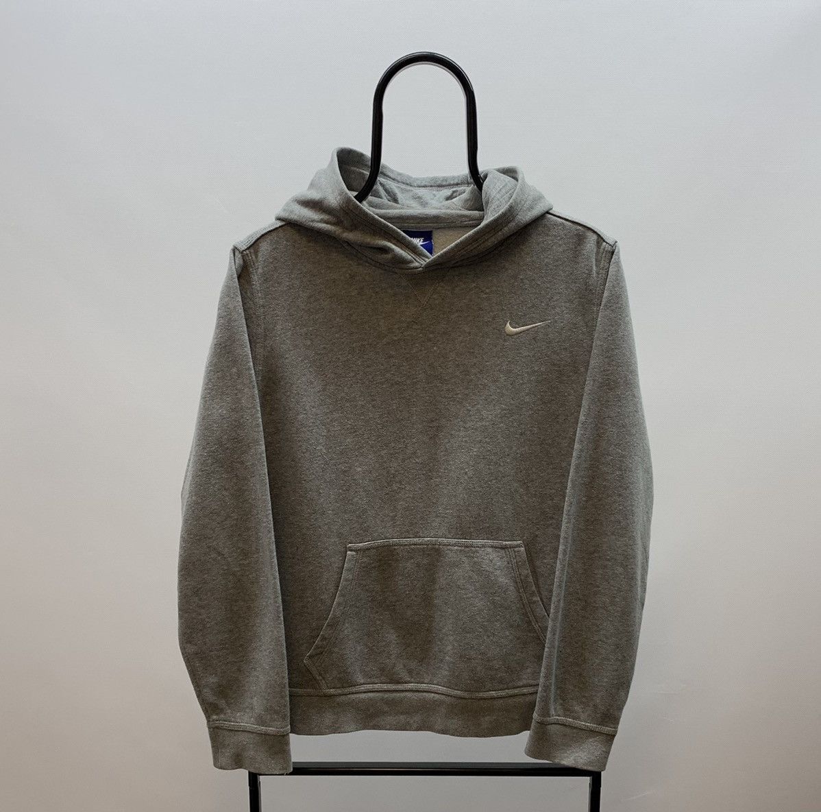 Nike Vintage Hoodie Nike Mini Swoosh Grey | Grailed