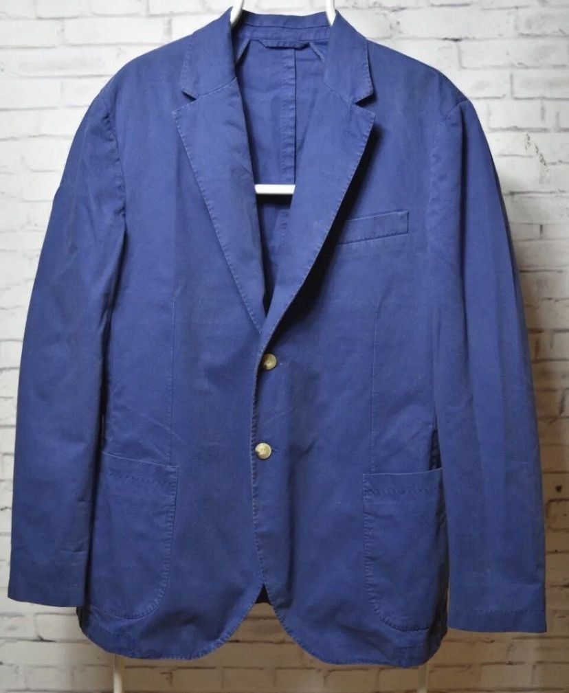 Hackett London Blazer Blue Sport Coat Ascot 2 Patch Pocket