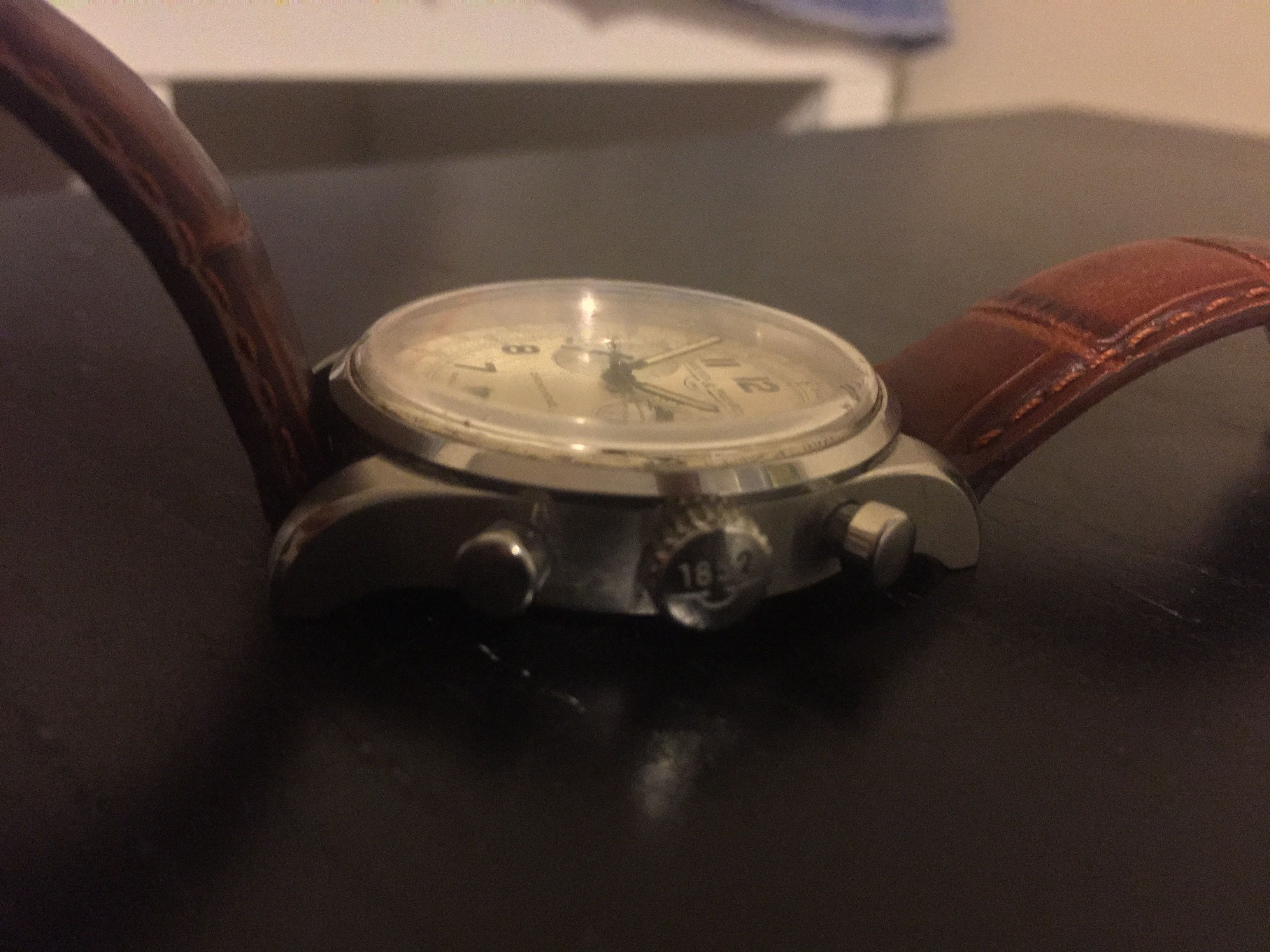 J.Crew Mougin & Piquard Chronovintage Leather Watch | Grailed