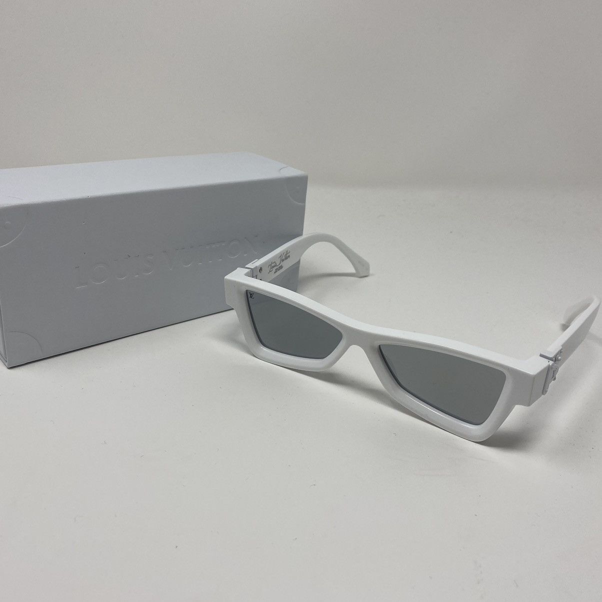 Louis Vuitton White 'Skepticals' Sunglasses