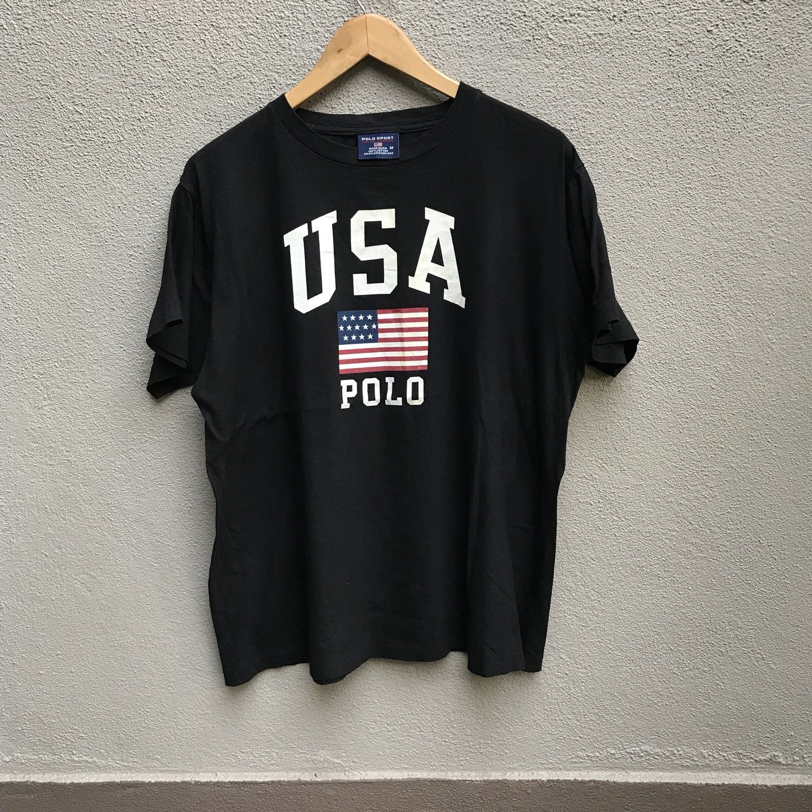 Polo Ralph Lauren Vintage POLO Usa biglogo tee Ralph Lauren Size US M / EU 48-50 / 2 - 1 Thumbnail