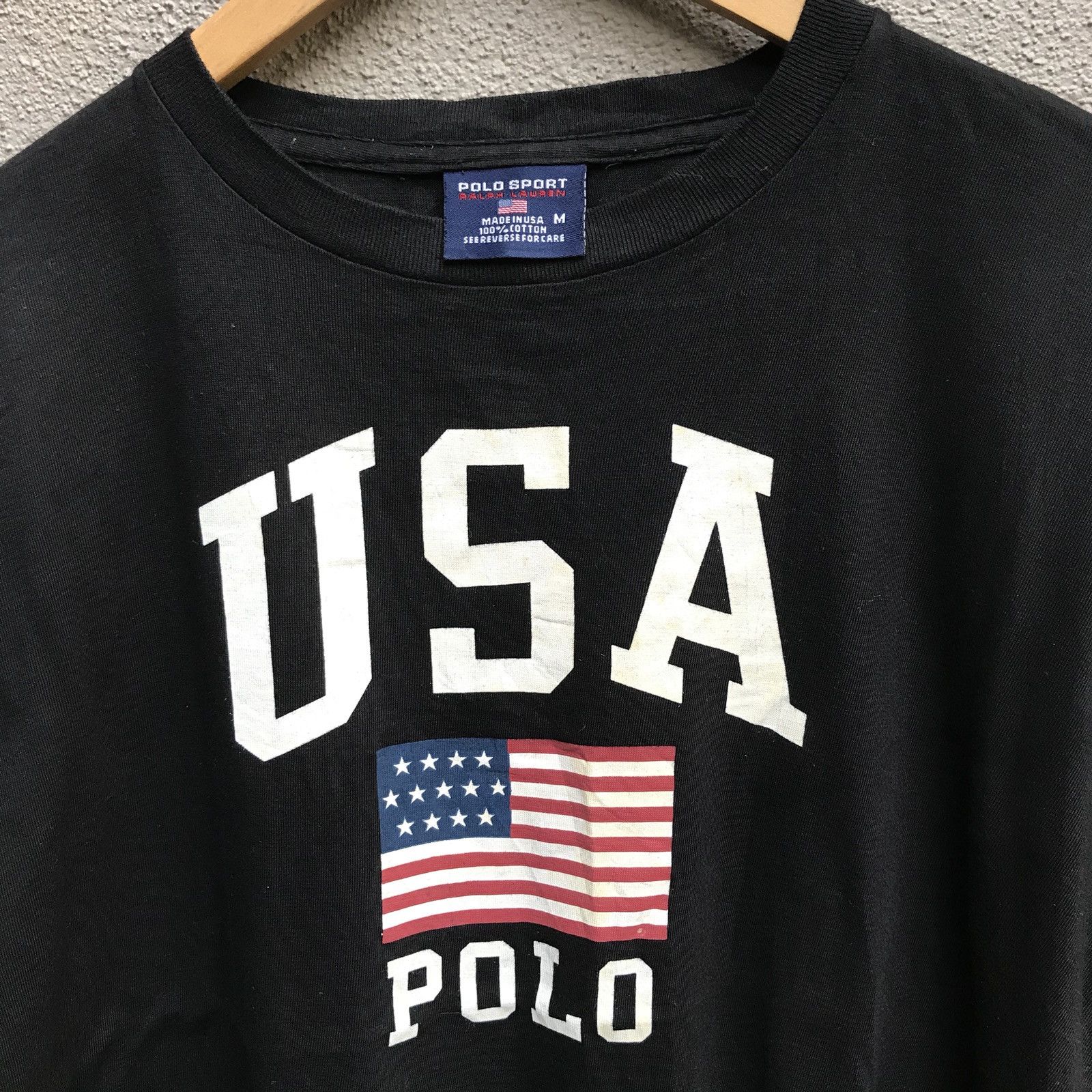 Polo Ralph Lauren Vintage POLO Usa biglogo tee Ralph Lauren Size US M / EU 48-50 / 2 - 3 Thumbnail