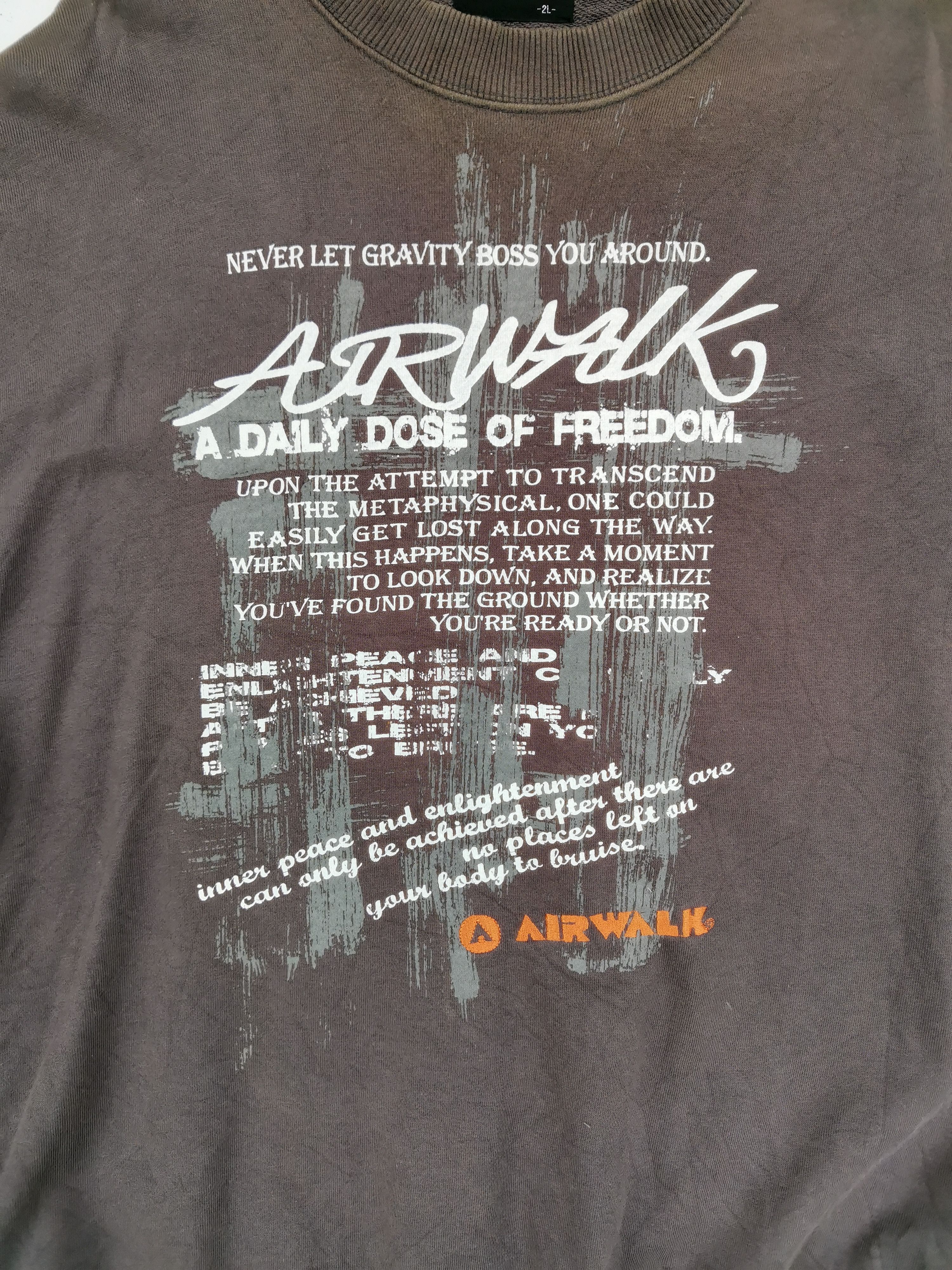 Airwalk Airwalk a Daily Dose of Freedom Big Logo Sweatshirt Size US XL / EU 56 / 4 - 7 Thumbnail