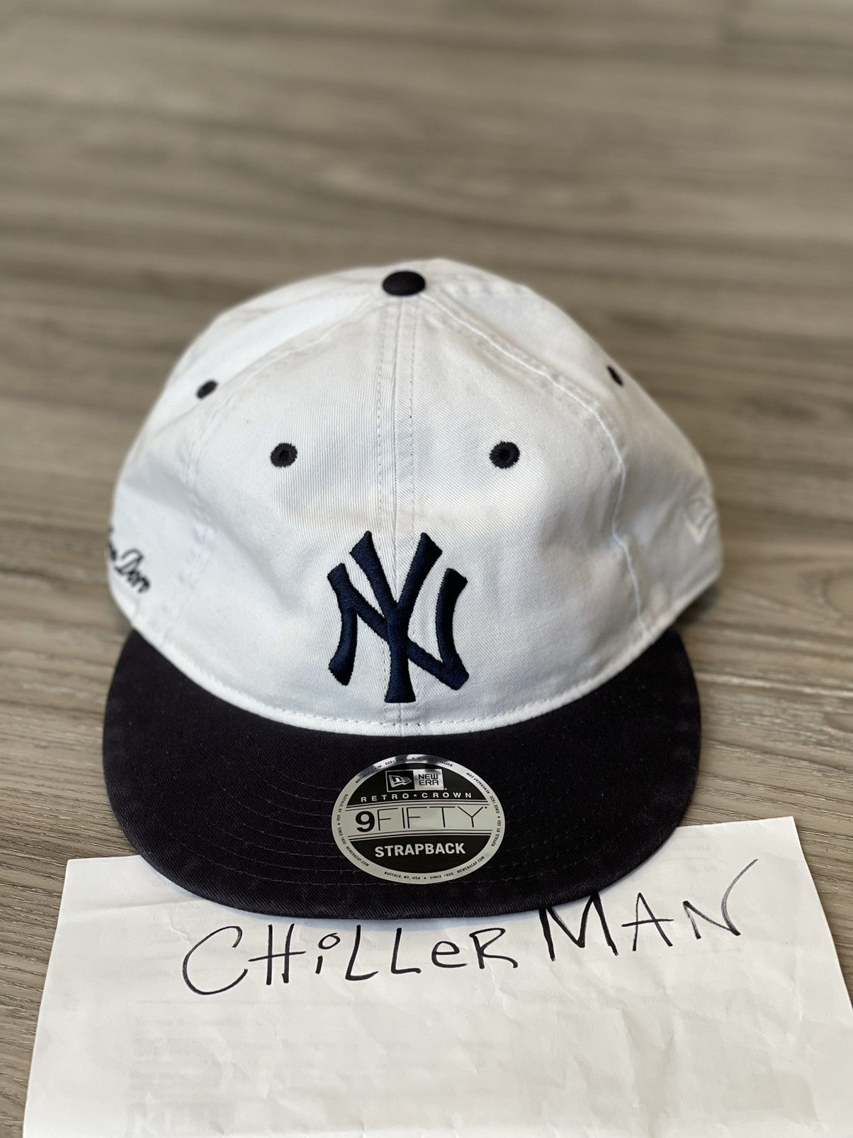 Aime Leon Dore x New Era Chain Stitch Yankees Hat Washed Blue - US