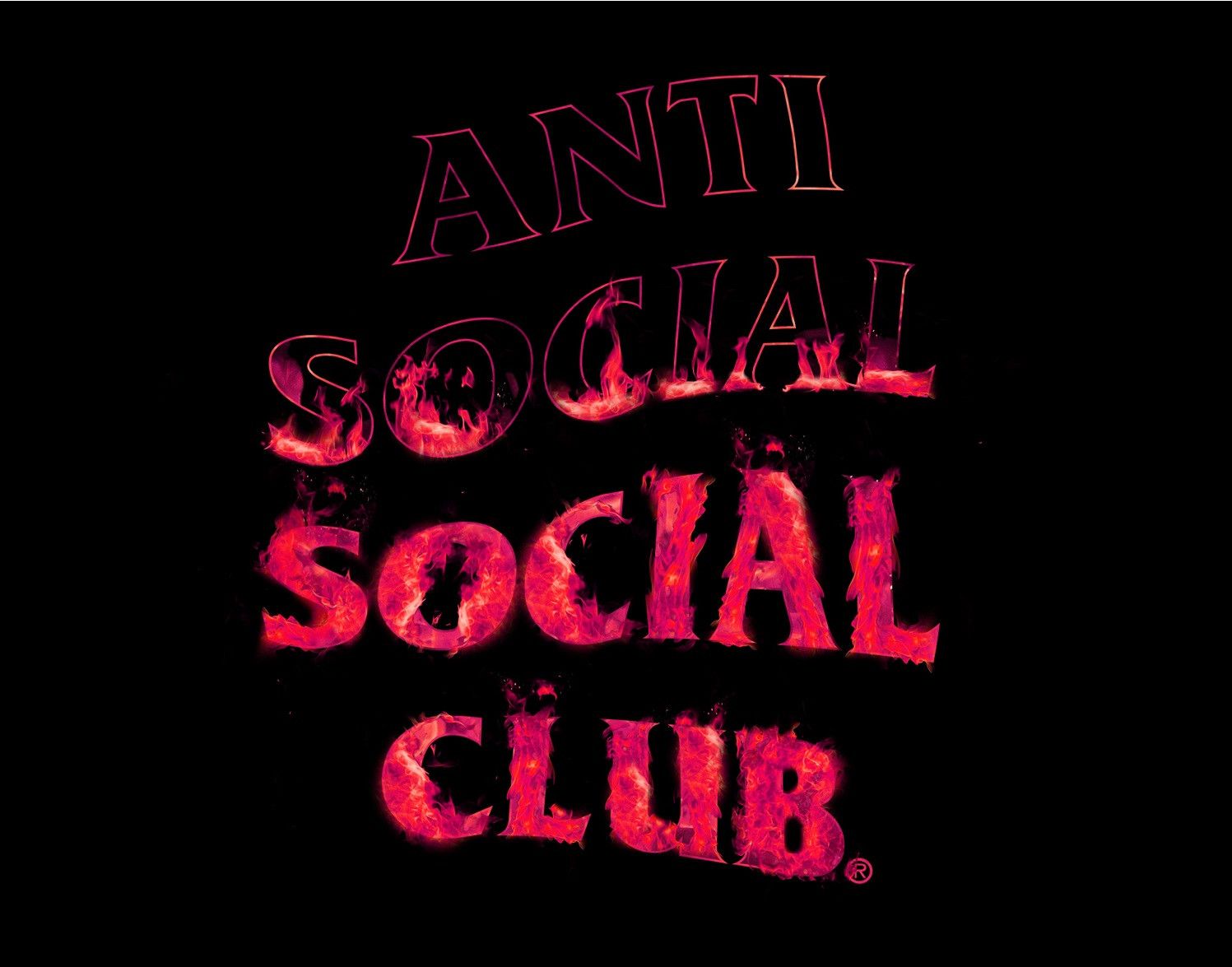 Anti Social Social Club × Members Only DS Weekly ASSC Pink Flame A Fire inside Black Tee FTP BAPE Size US XL / EU 56 / 4 - 3 Thumbnail