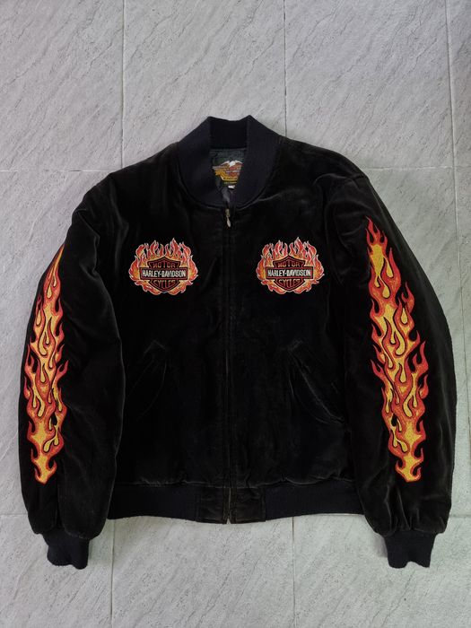 Vintage Harley Davidson X SUKAJAN Jacket Japan schott avirex north