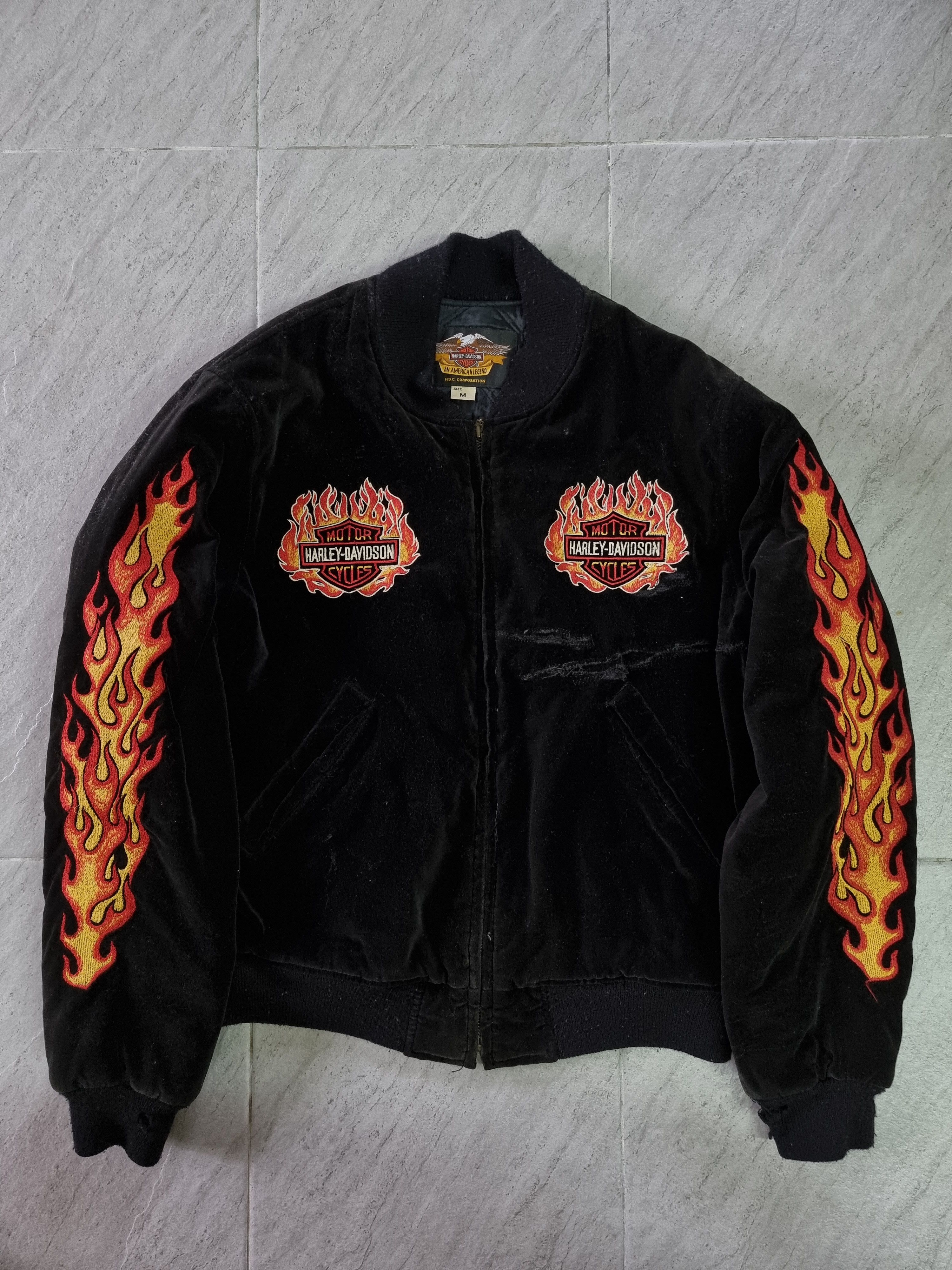 Harley Davidson × Sukajan Souvenir Jacket × Vintage Harley 