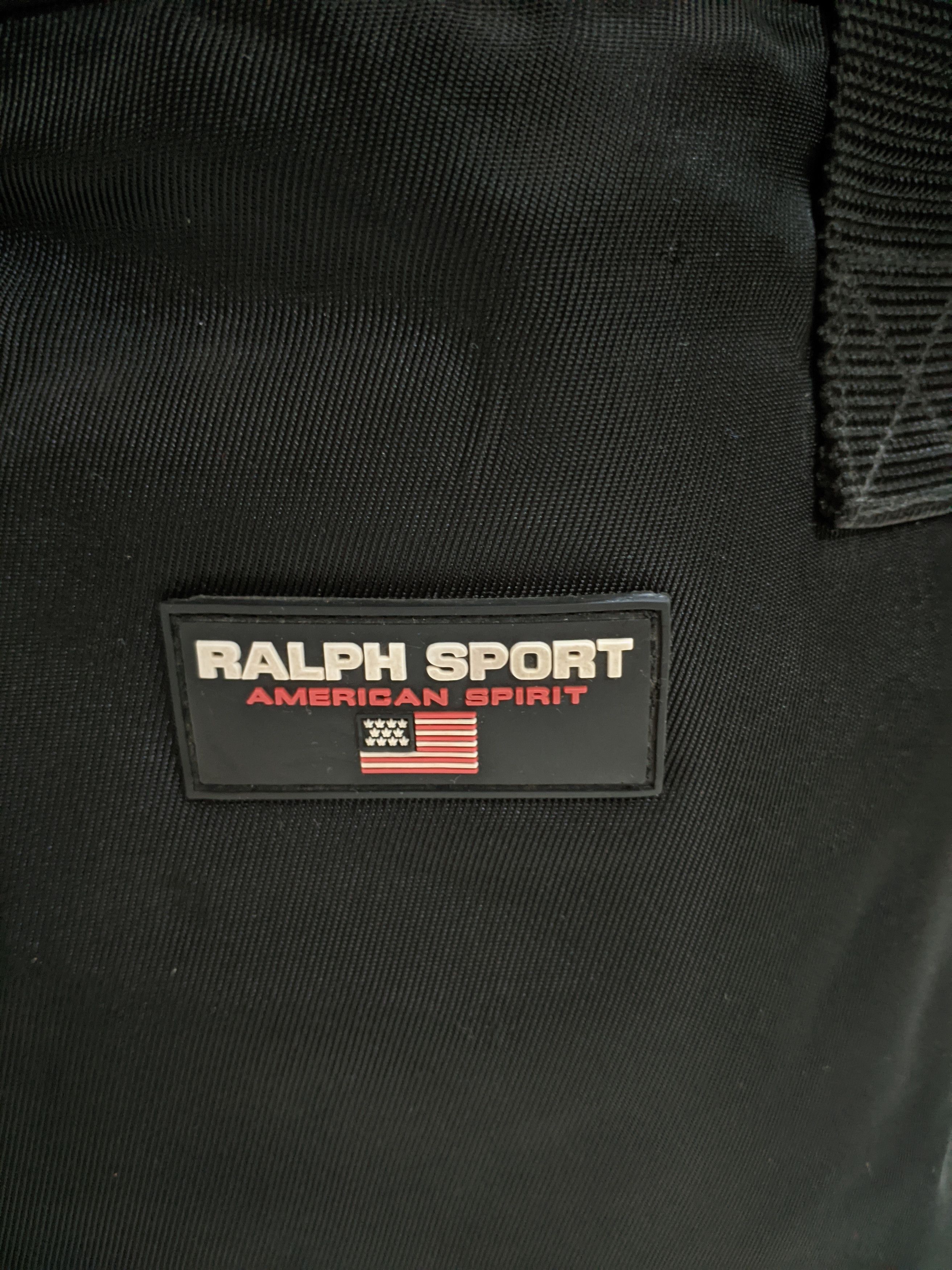 RLX Ralph Lauren × Ralph Lauren × Ralph Lauren Sport RALPH SPORT AMERICAN SPIRIT Black Nylon Sporty Tote 12"x10" Size ONE SIZE - 4 Thumbnail
