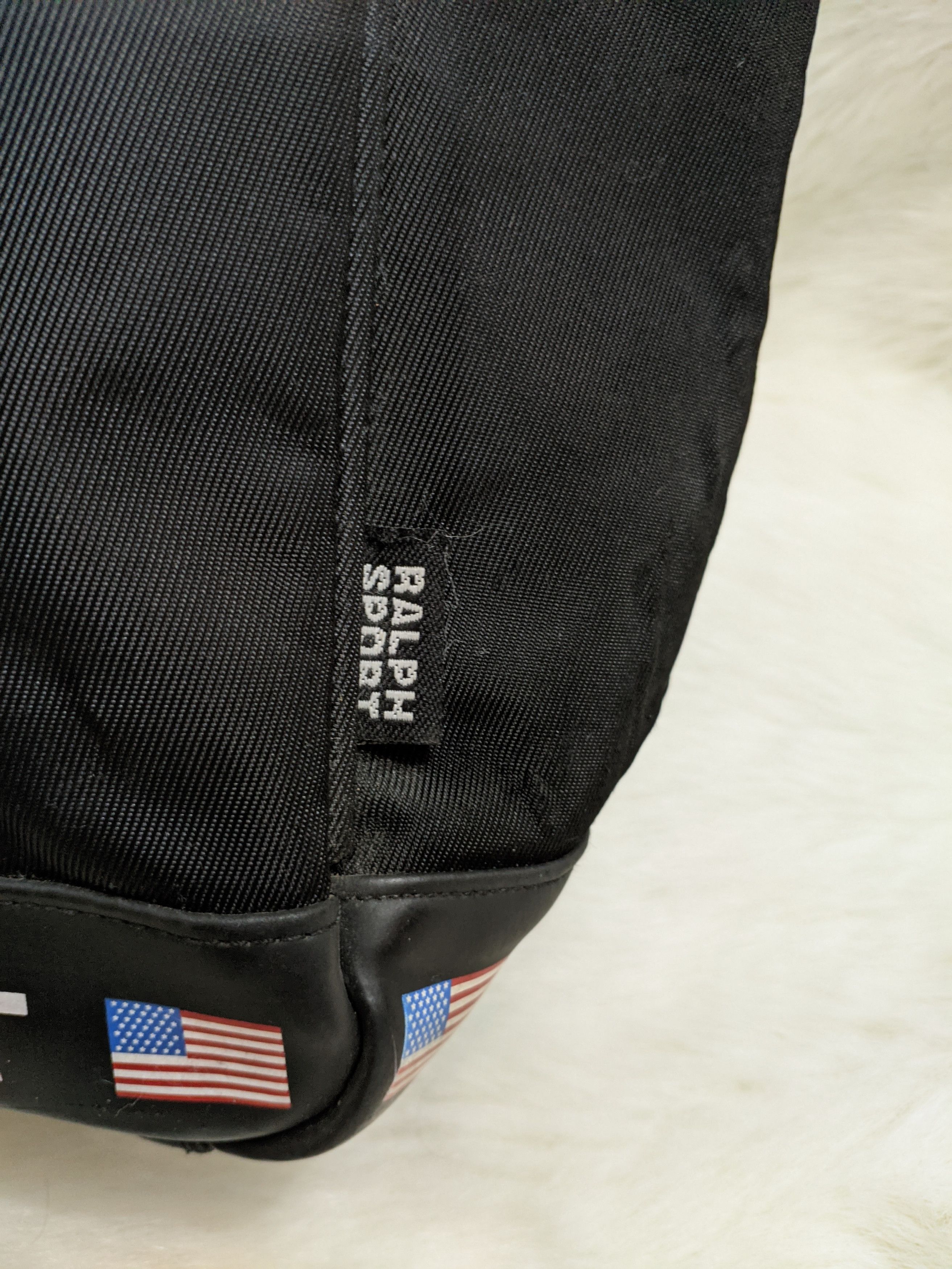 RLX Ralph Lauren × Ralph Lauren × Ralph Lauren Sport RALPH SPORT AMERICAN SPIRIT Black Nylon Sporty Tote 12"x10" Size ONE SIZE - 6 Thumbnail