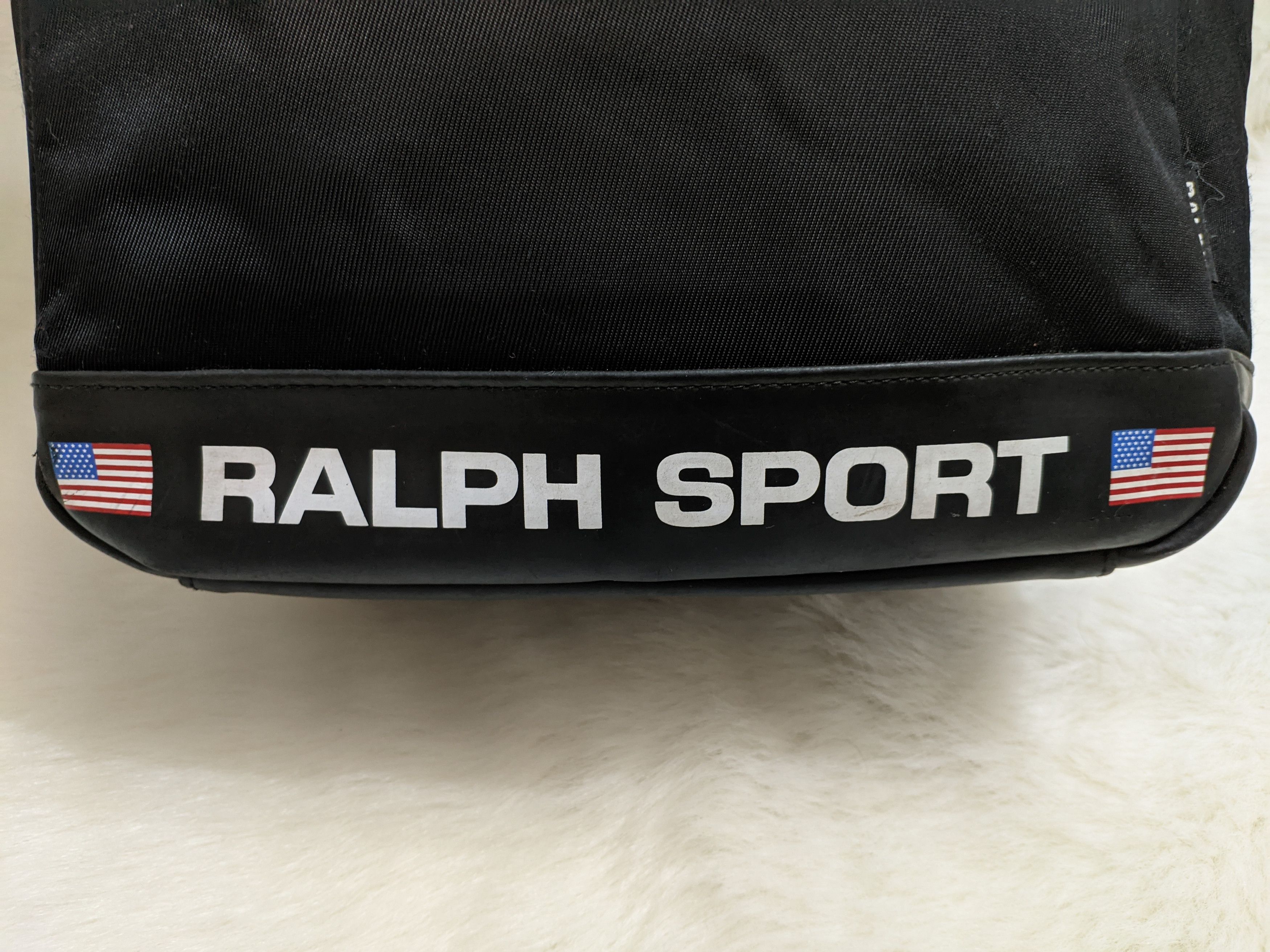 RLX Ralph Lauren × Ralph Lauren × Ralph Lauren Sport RALPH SPORT AMERICAN SPIRIT Black Nylon Sporty Tote 12"x10" Size ONE SIZE - 5 Thumbnail