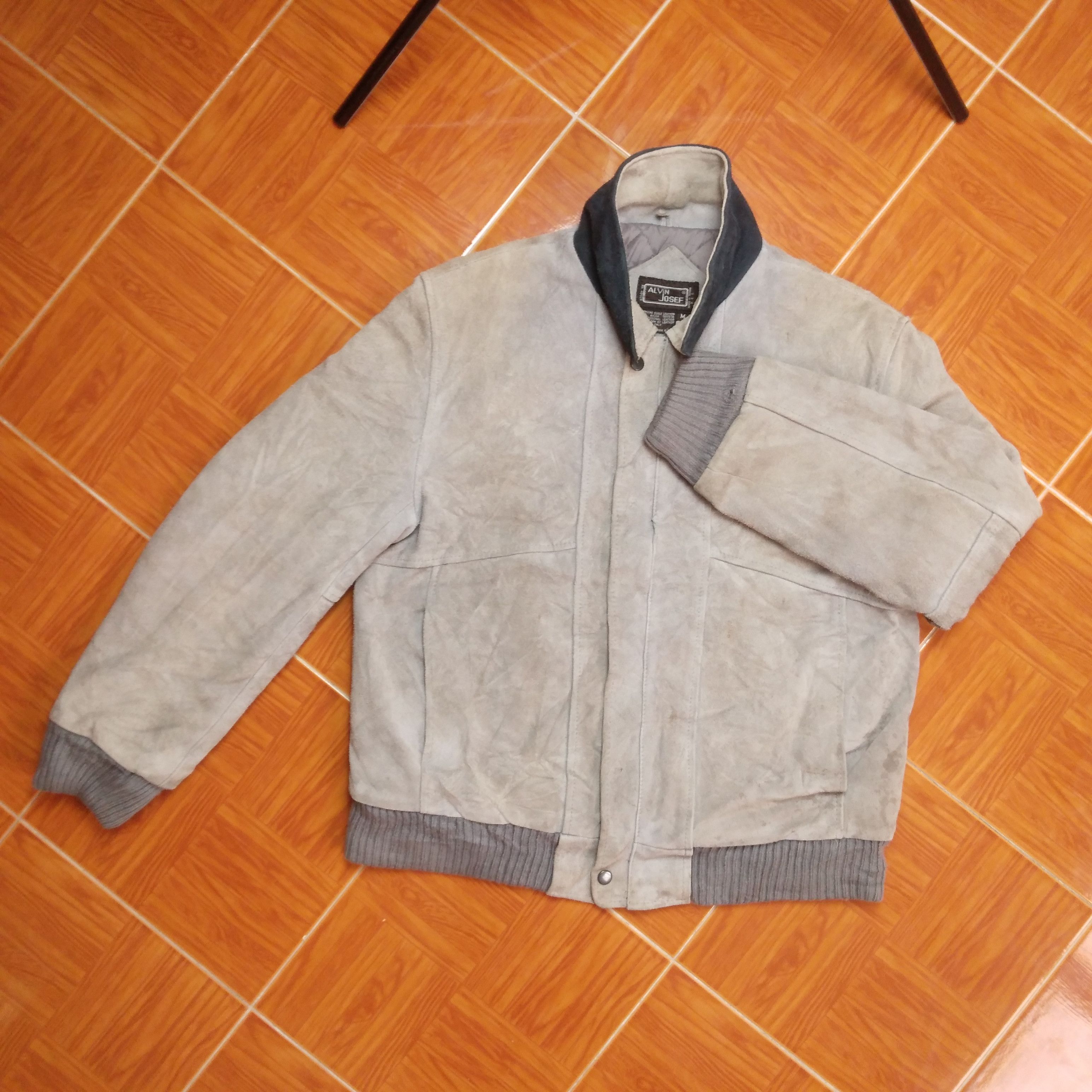 Vintage Japanese Brand Bomber Leather Jacket