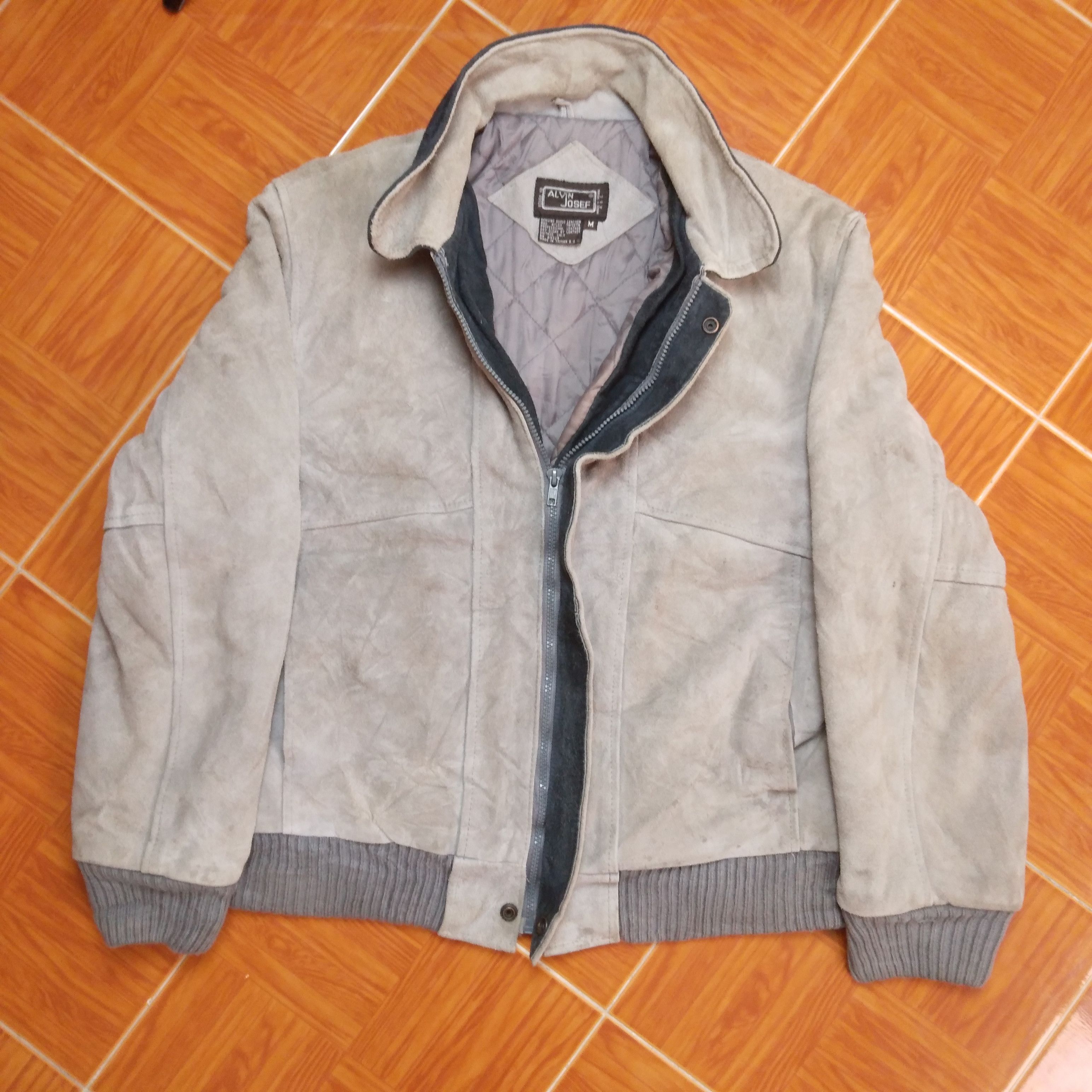 Japanese Brand × Vintage Vintage Japanese Brand Bomber Leather Jacket Size US M / EU 48-50 / 2 - 3 Thumbnail