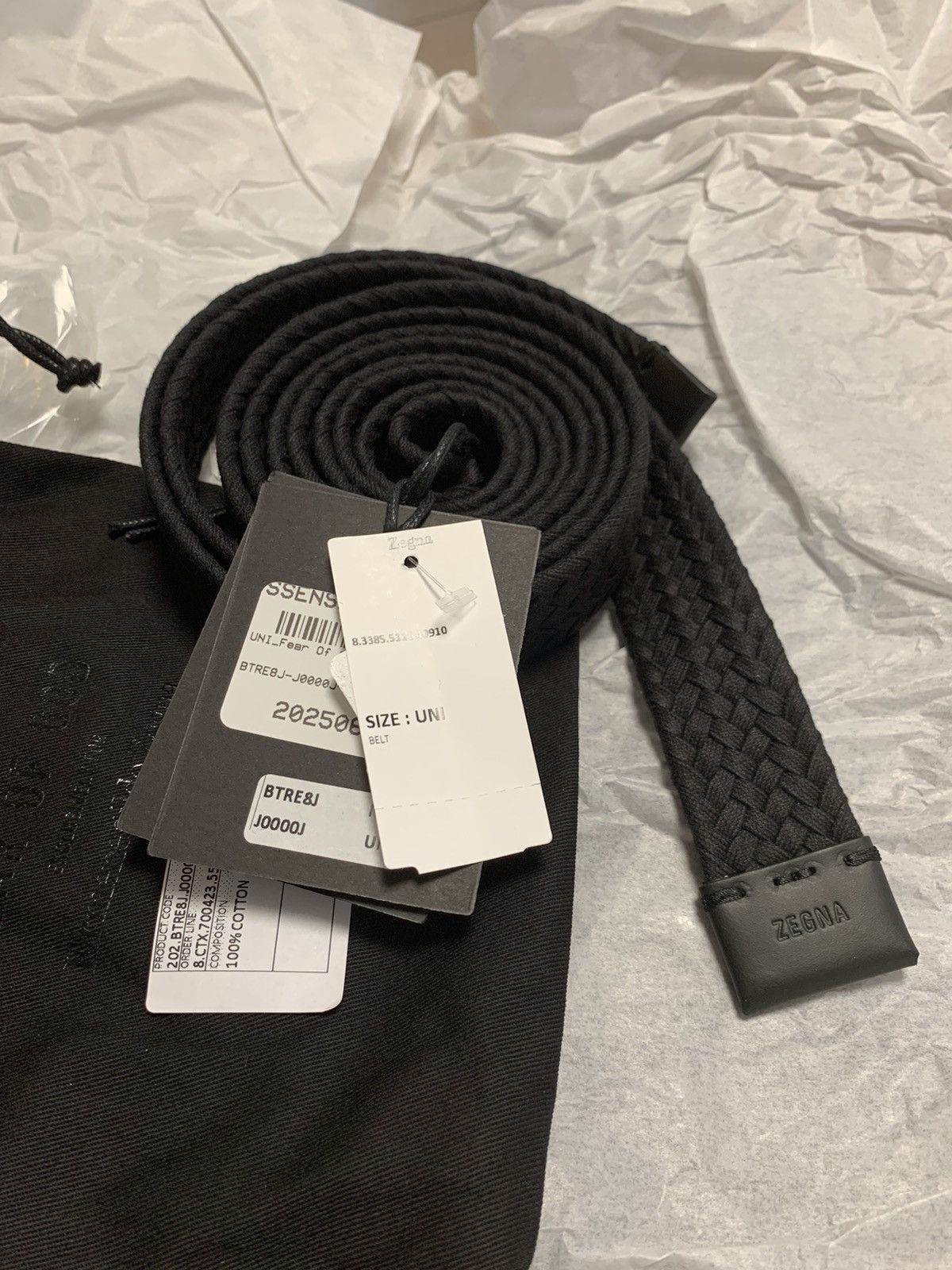 よろしくお願いいたしますFear of god zegna belt