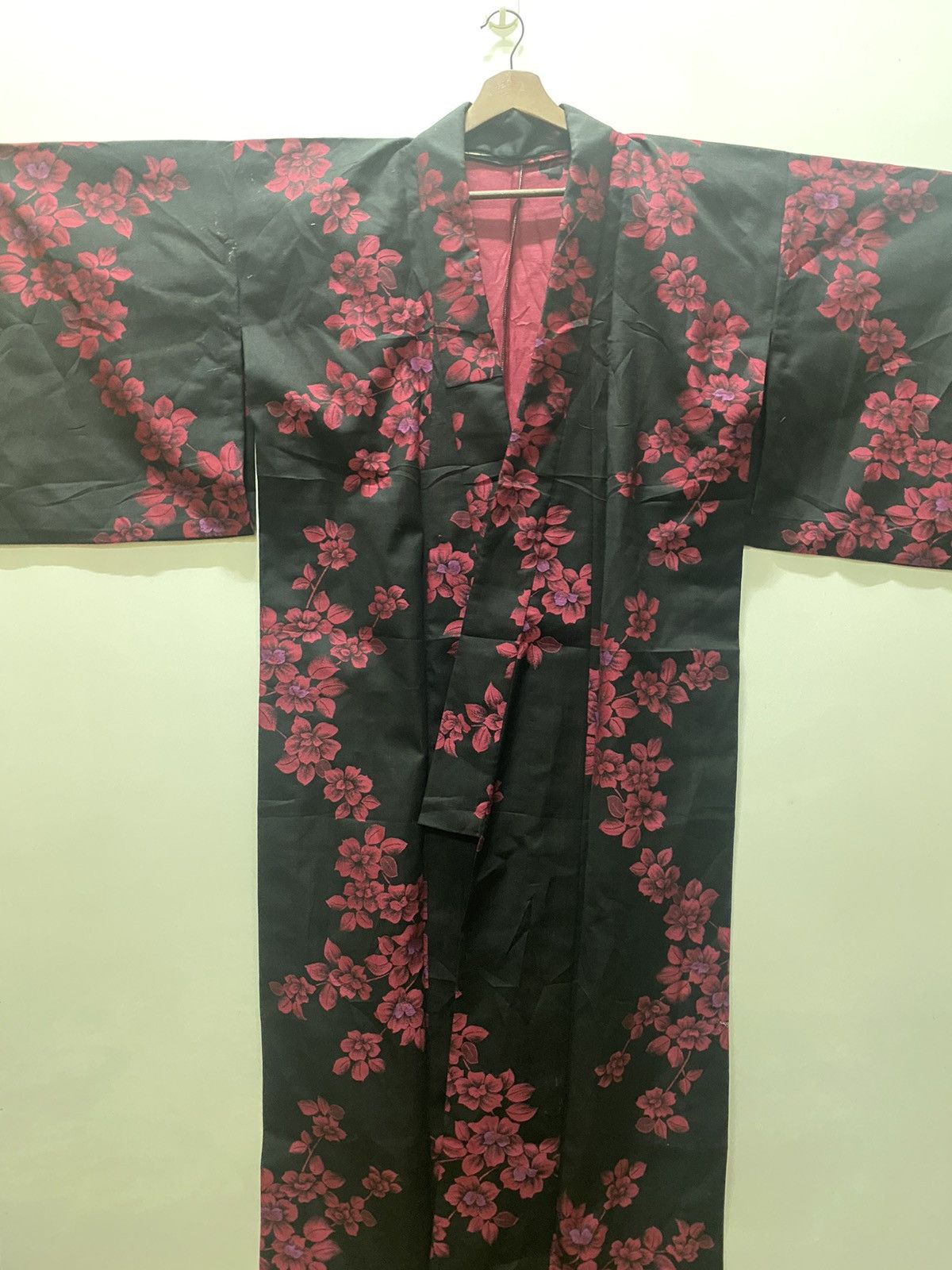 Japanese Brand Vintage kimono robe sakura flower design #K5 Size US L / EU 52-54 / 3 - 2 Thumbnail