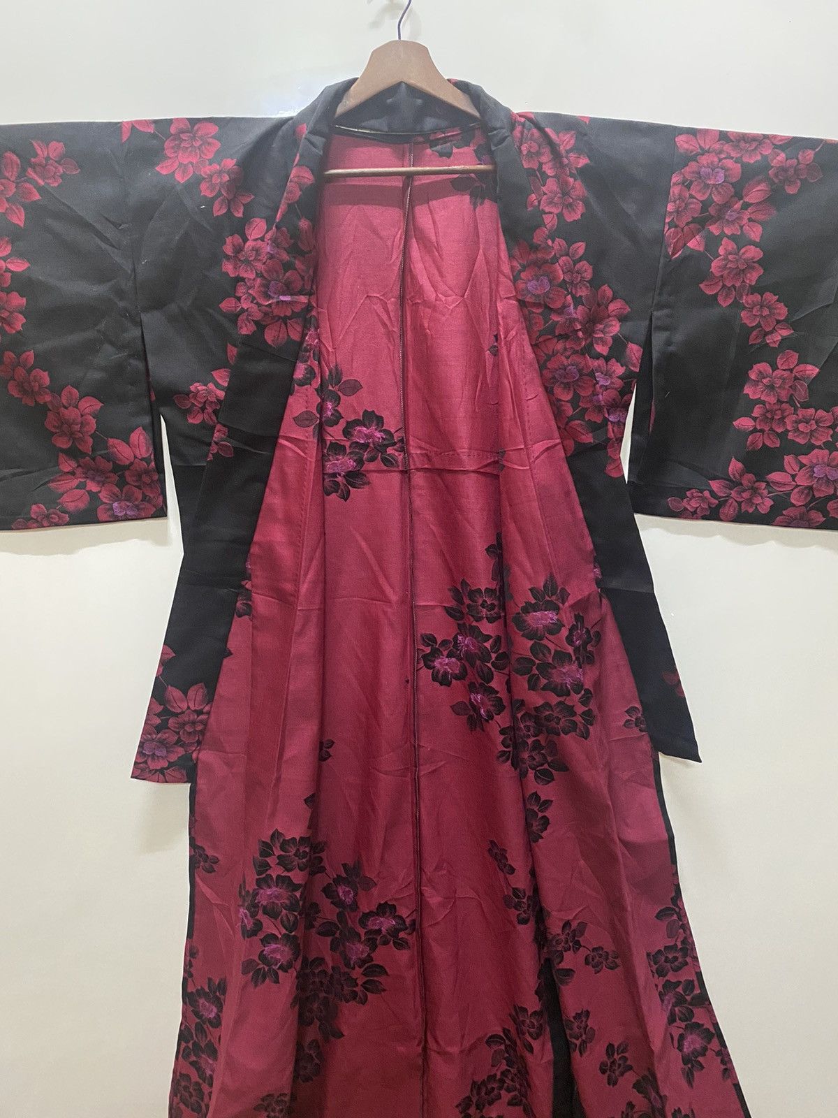 Japanese Brand Vintage kimono robe sakura flower design #K5 Size US L / EU 52-54 / 3 - 5 Thumbnail