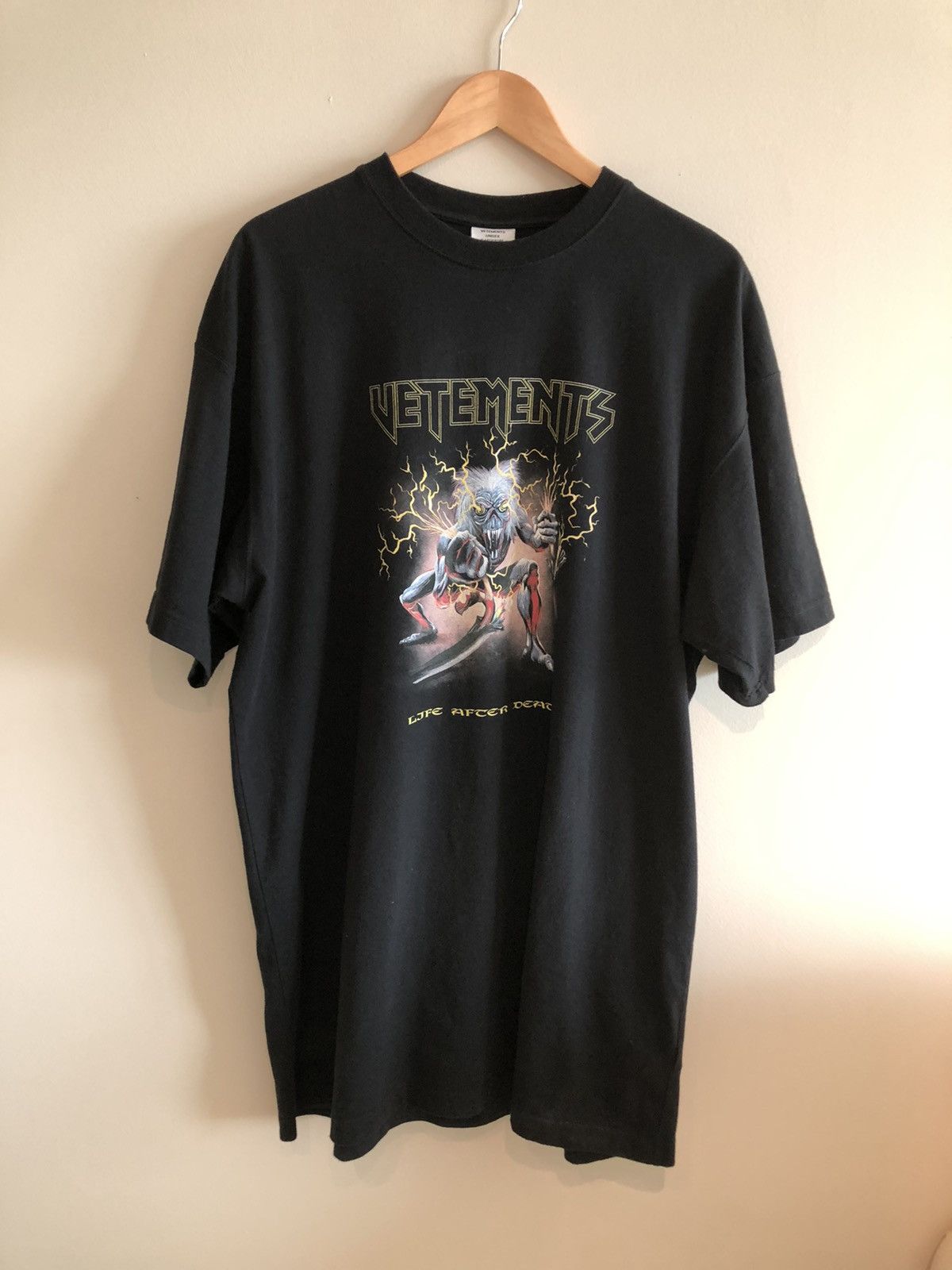 Vetements Heavy Metal Electric Logo T Shirt SS21 | Grailed