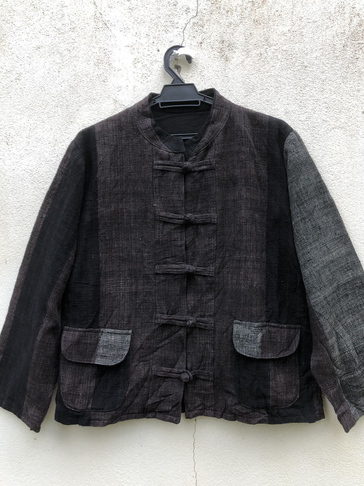Japanese Brand Nice Mandarin Style Patchworks Coat Jacket Size US M / EU 48-50 / 2 - 2 Thumbnail