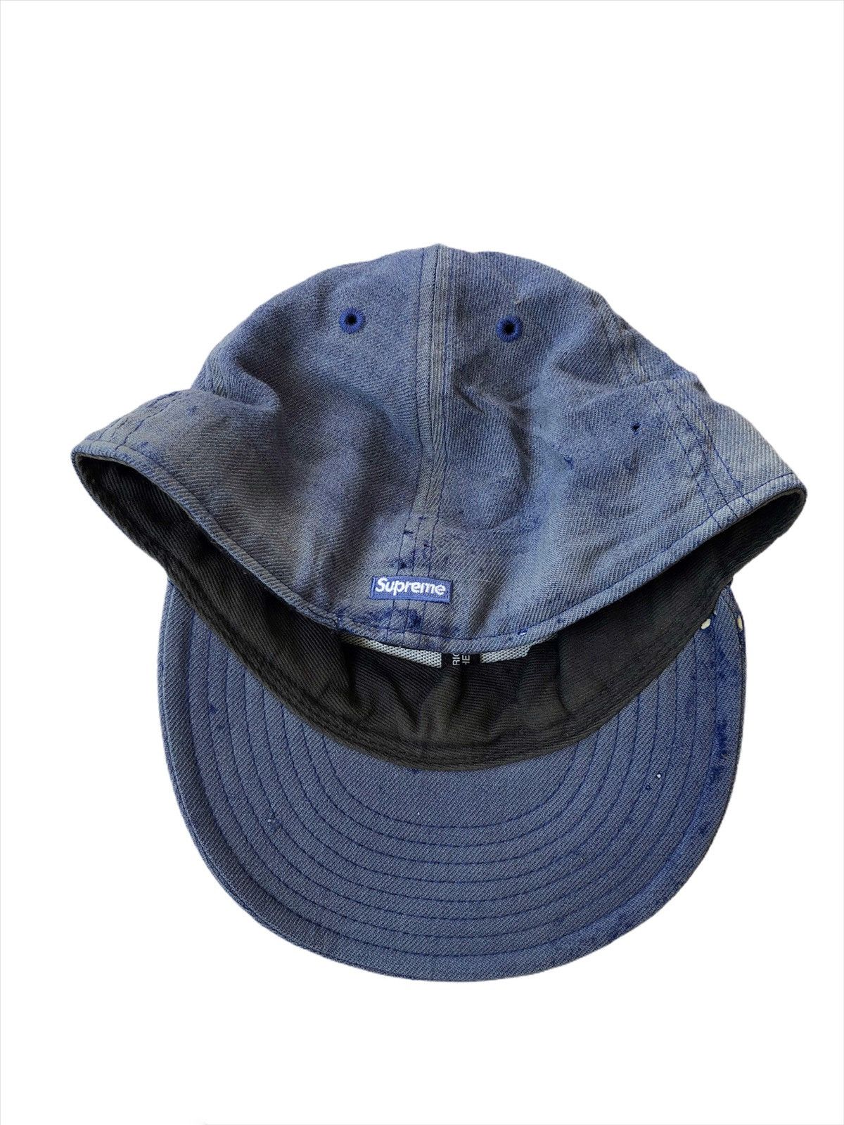 New Era × Supreme SS08 SUPREME New Era "Crossed Flag" Distressed Cap Size ONE SIZE - 4 Thumbnail